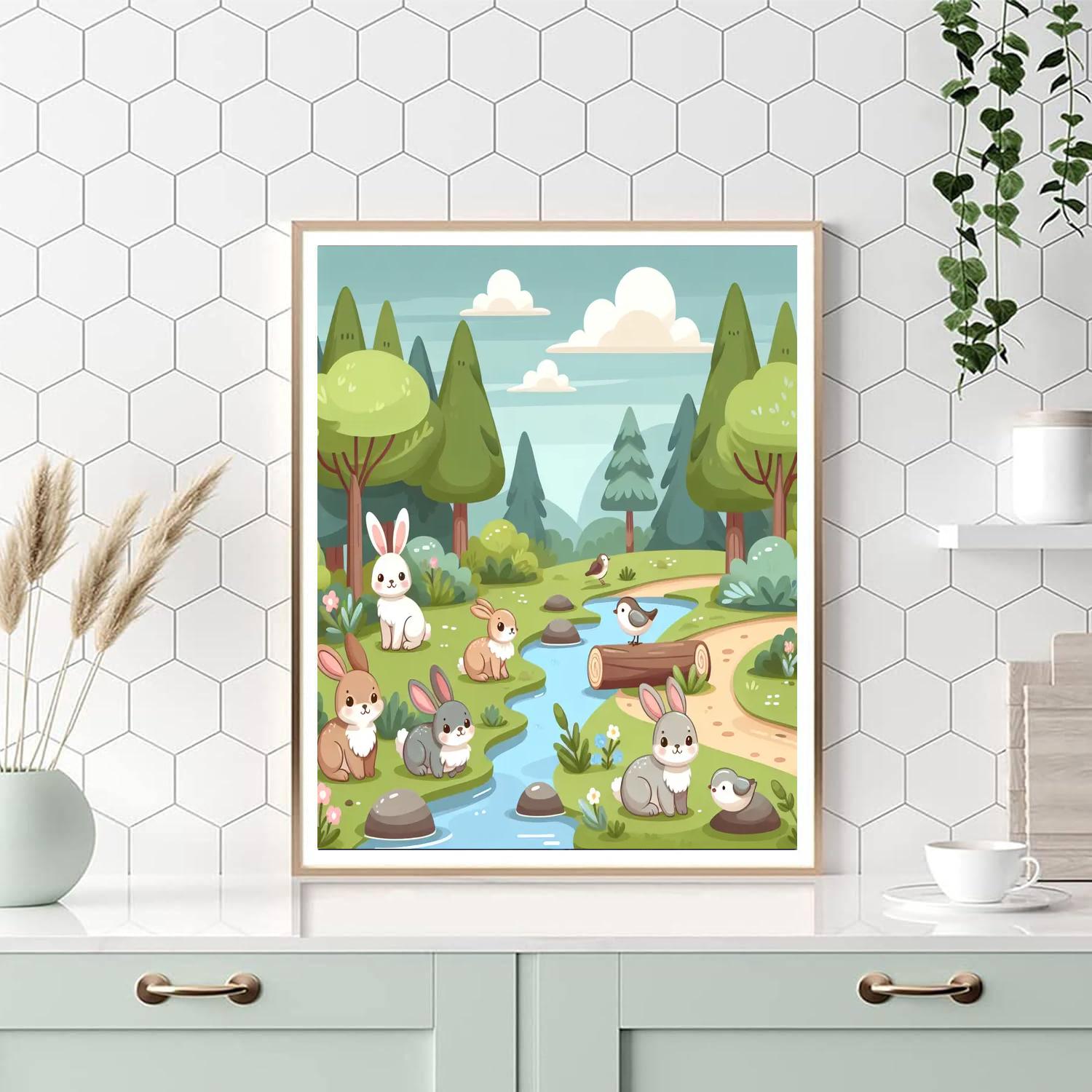 Wild Wilderness Walk Number Painting