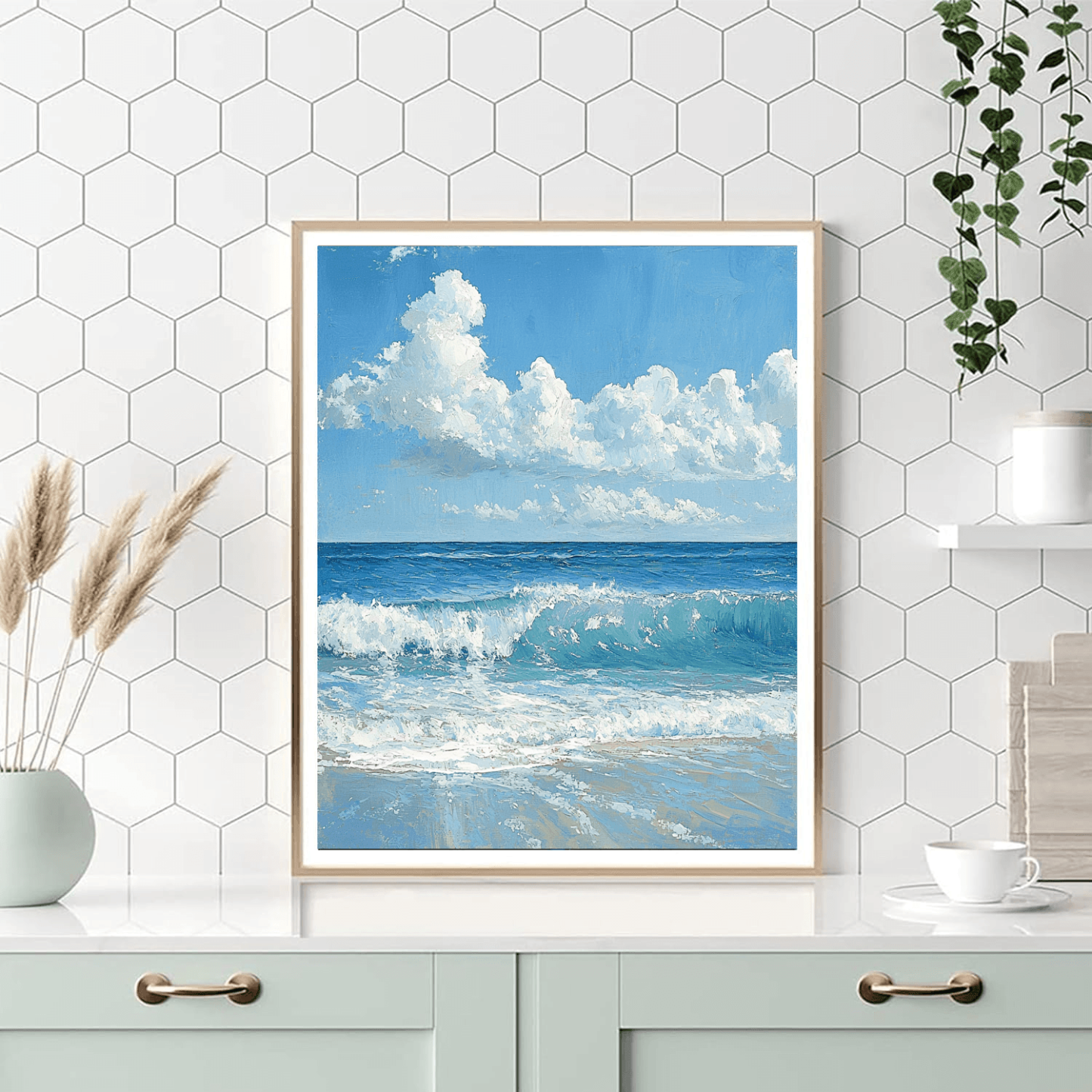 Winslow Homer Inspired Ocean Reflections  Paint By Number