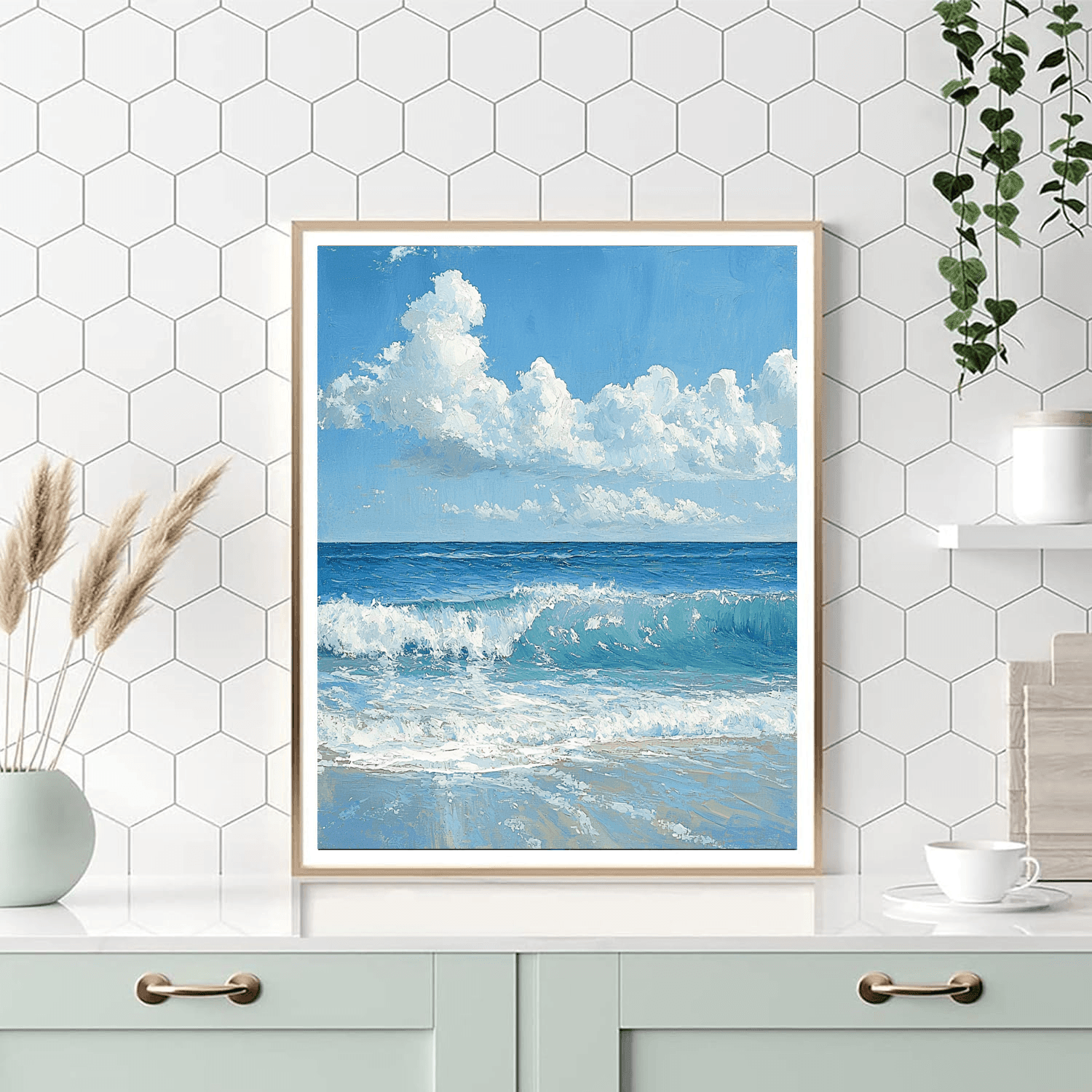 Winslow Homer Inspired Ocean Reflections  Paint By Number