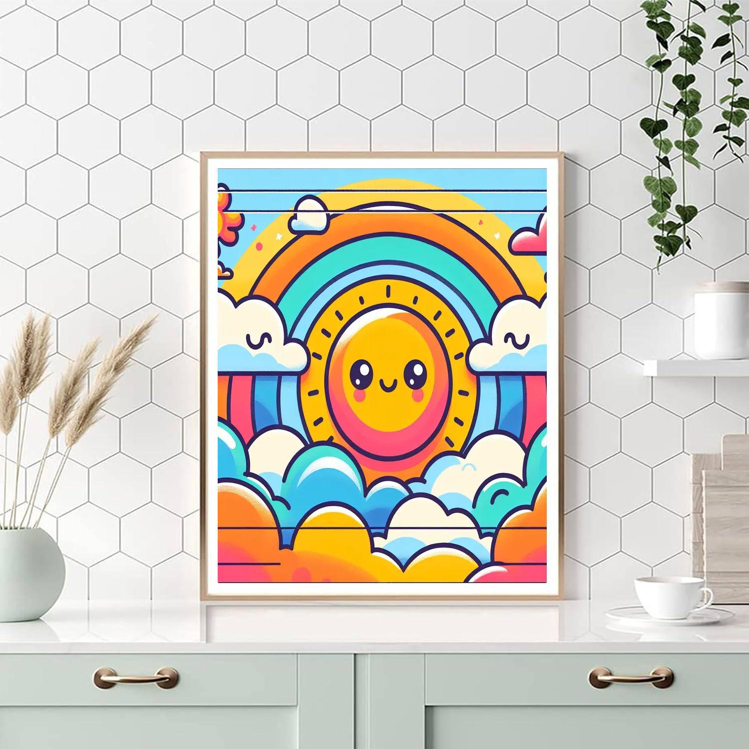 Rainbow World Of Happiness Paint By Number