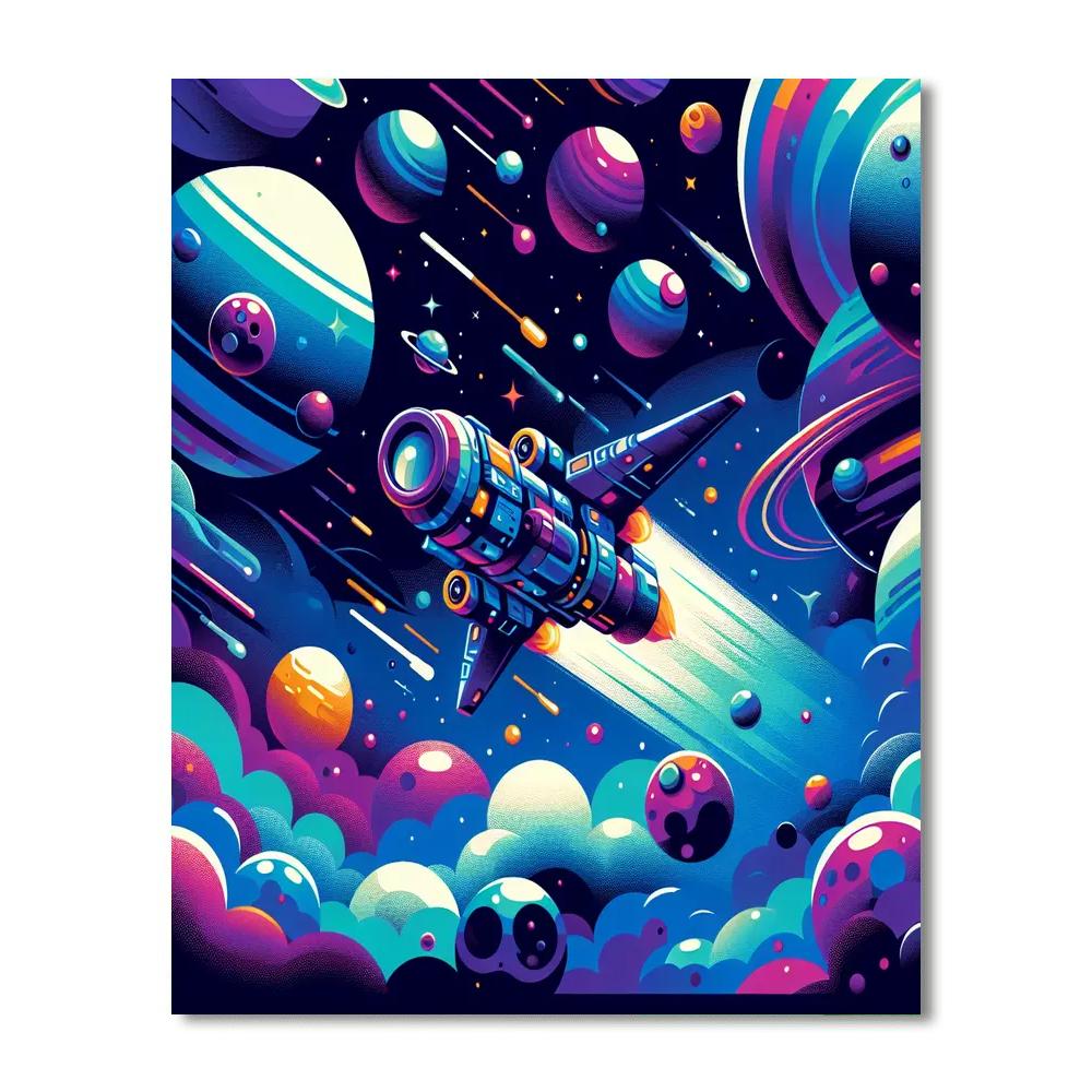Galactic Mission Journey Numbered Painting Kits
