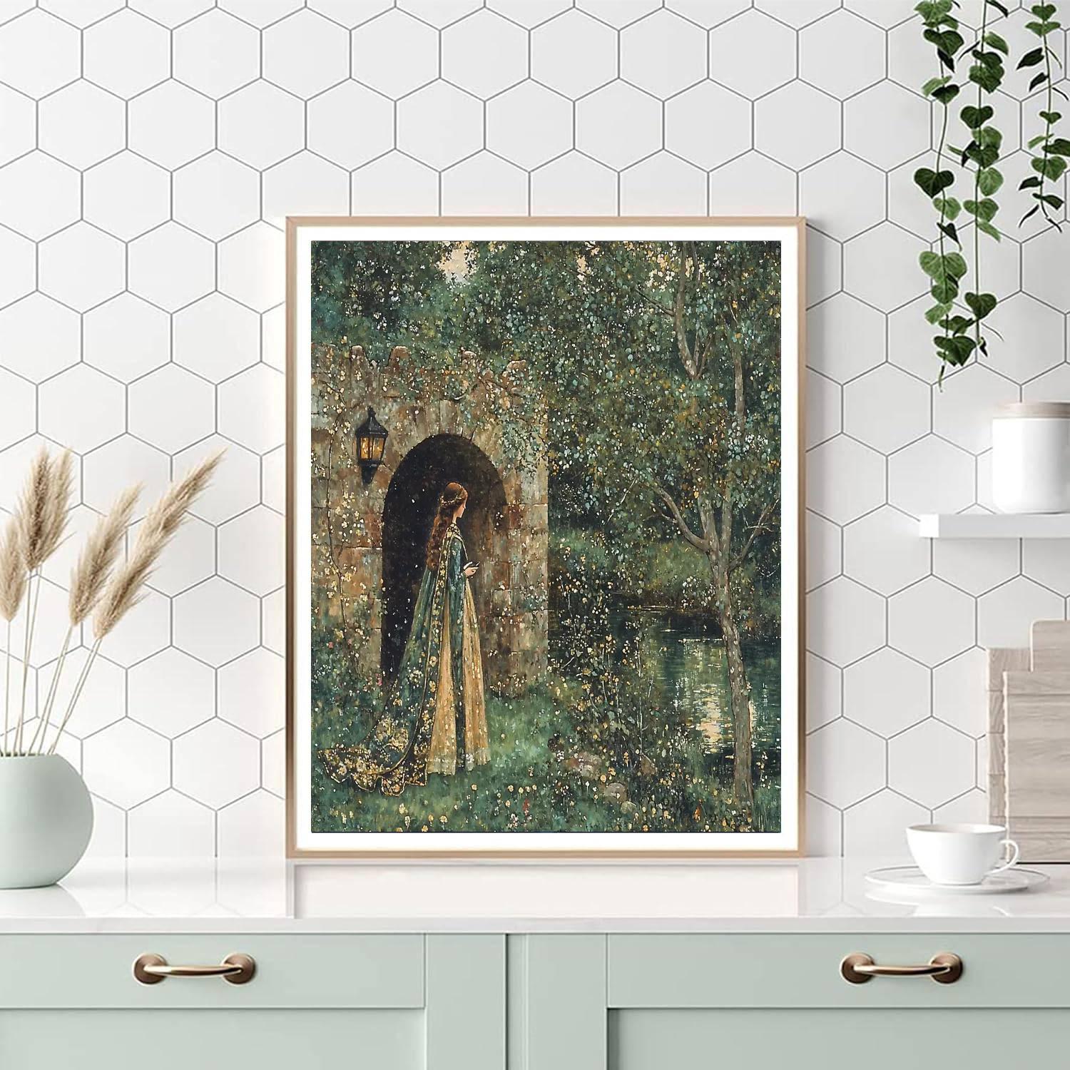 John William Waterhouse Inspired Ethereal Enchantment  Numbered Painting Kits