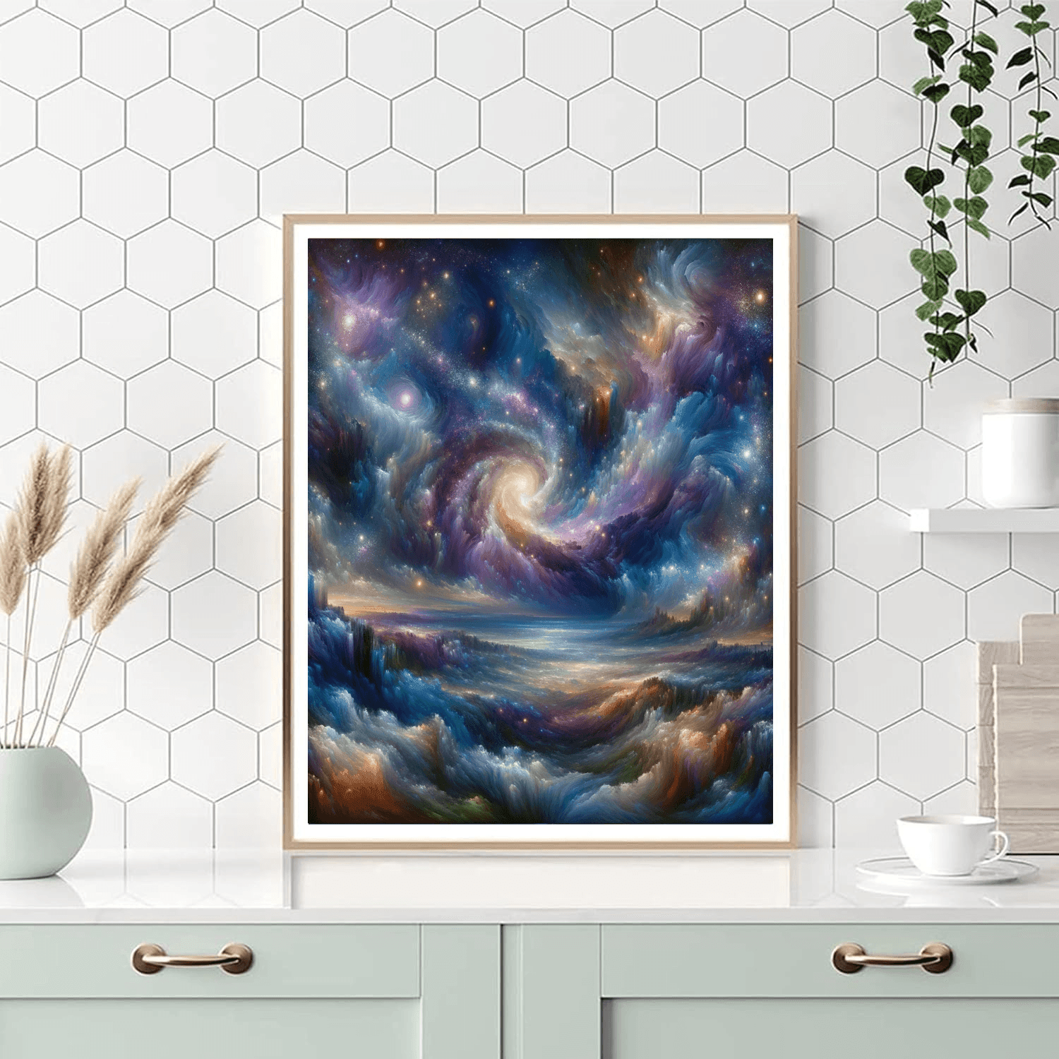 Galactic Horizon DIY Paint By Numbers