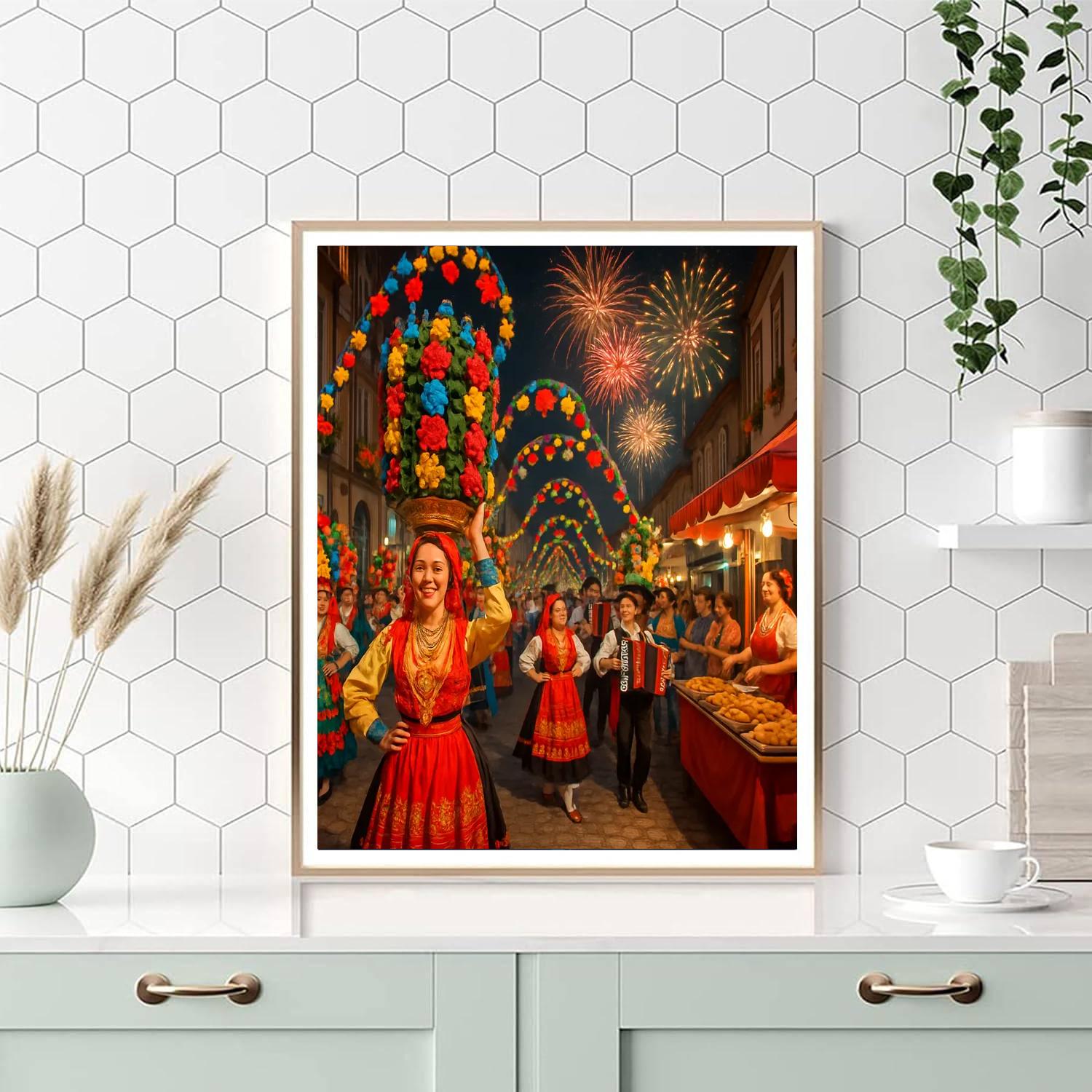 Festa De Nossa Senhora Da Agonia Painting Number Kit