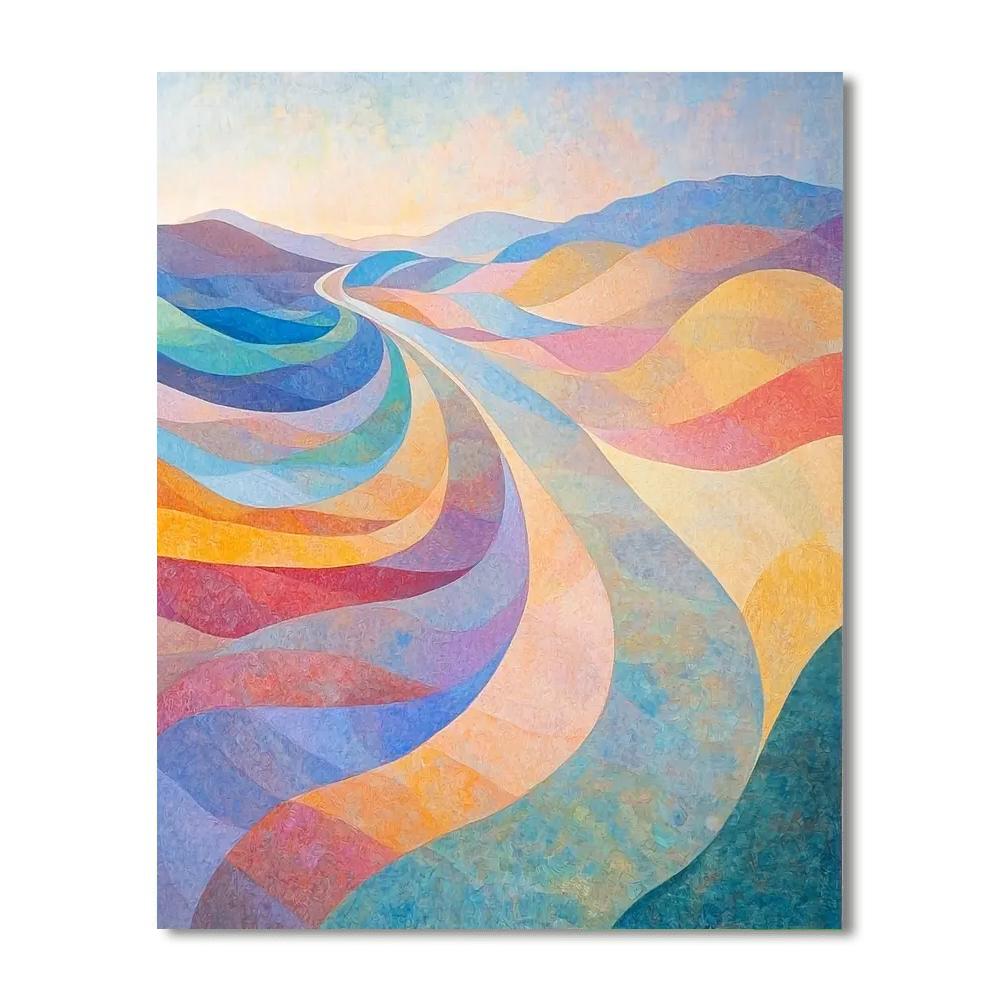 Edgar Degas Inspired Harmony In Colorful Waves  DIY Paint By Numbers