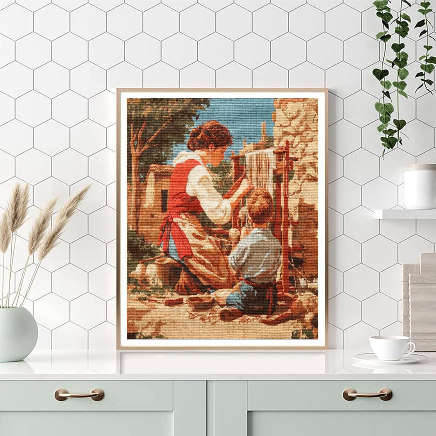 Love Weaves Through Time Painting Number Kit