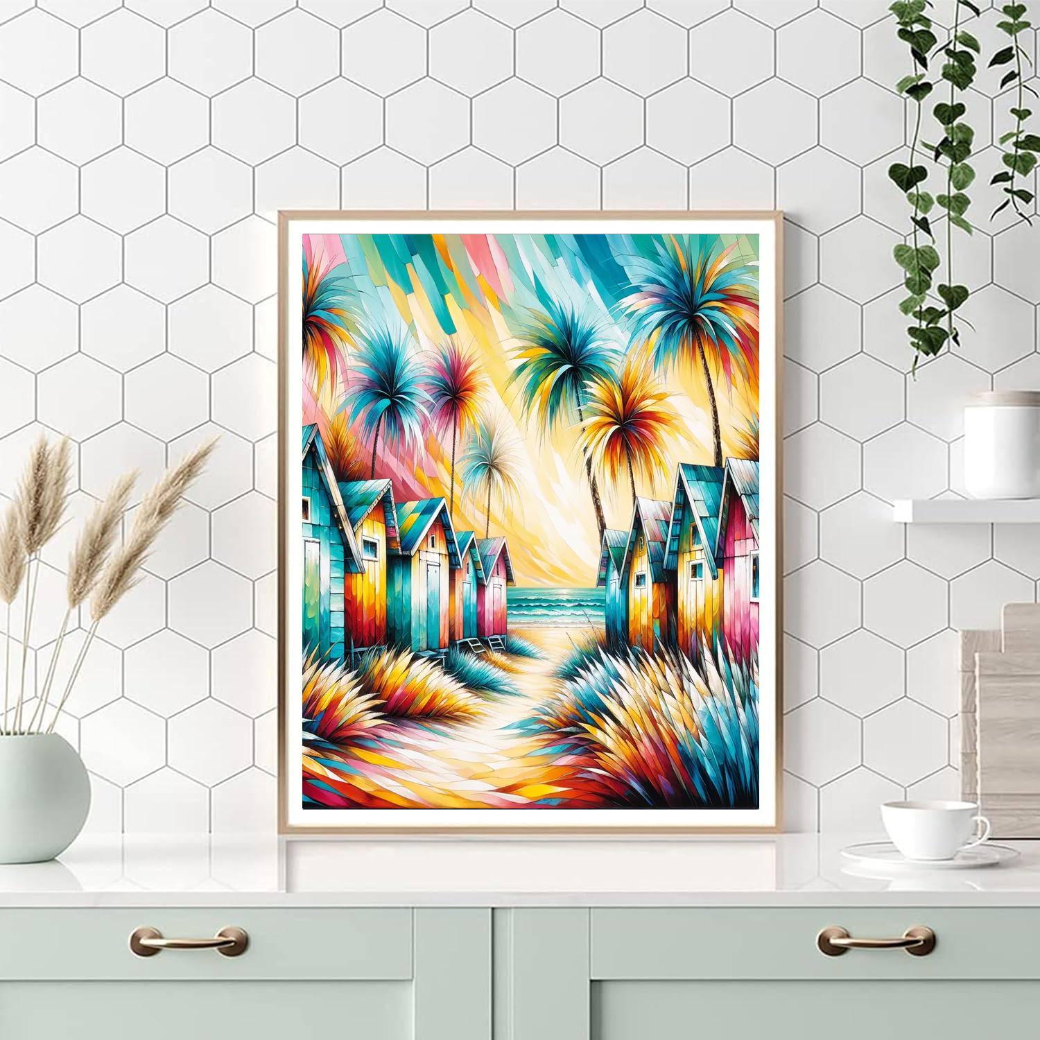 Bohemian Seaside Retreat Painting By Numbers Kit