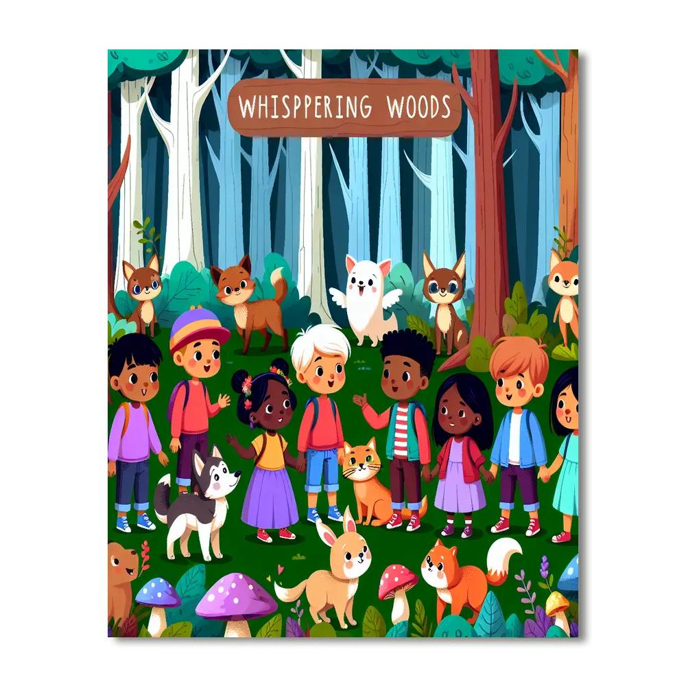 Whispering Woods Adventure Paint By Numbers