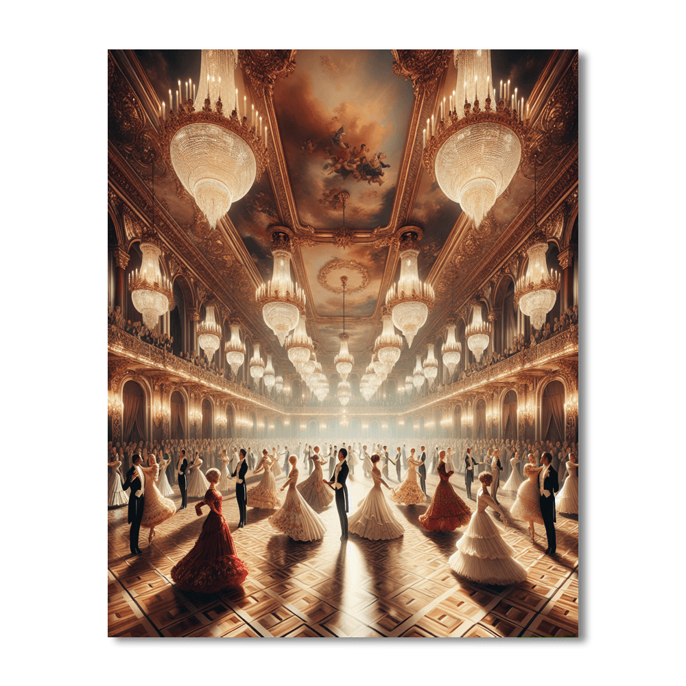 Elegant Ballroom Waltz Number Painting