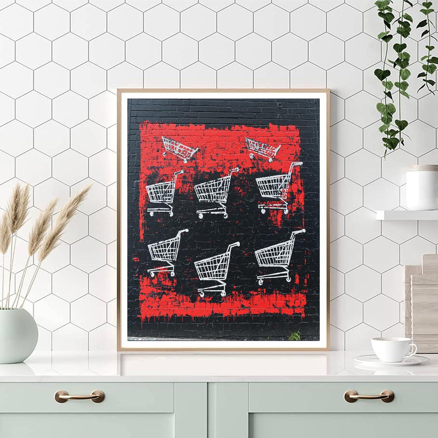 Banksy Inspired Consumer's Illusion  DIY Paint By Numbers