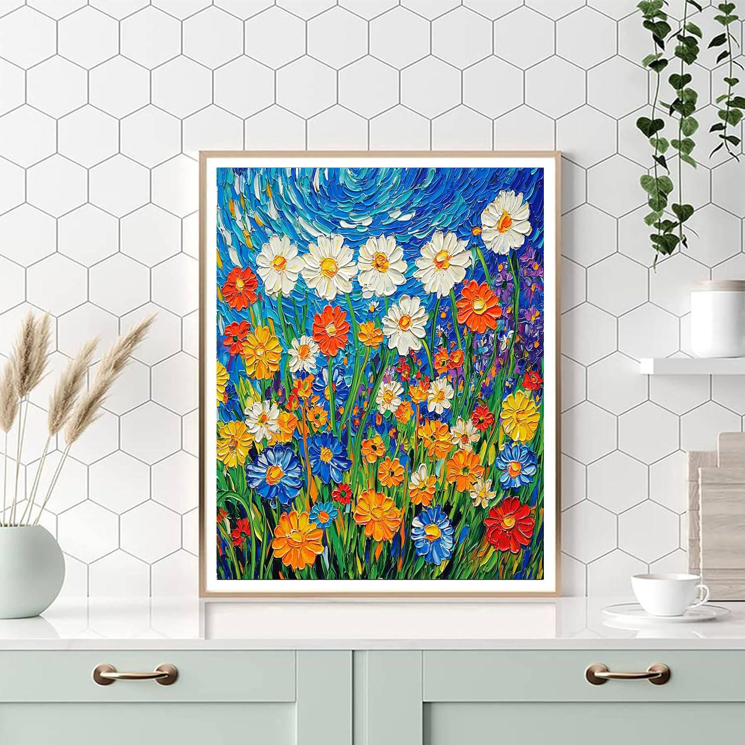 Vincent Van Gogh Inspired Wildflower Dance  Paint By Numbers Kits
