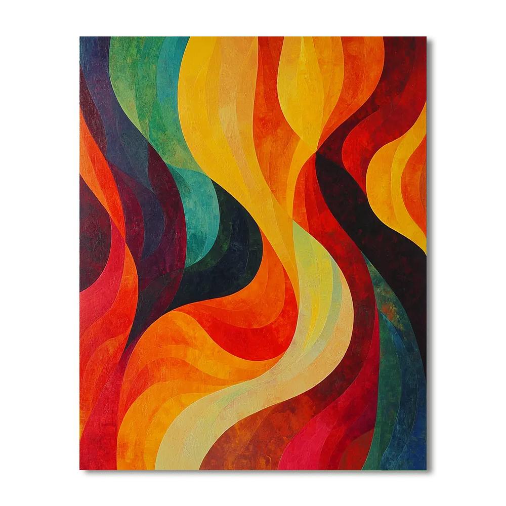 Paul Cézanne Inspired Vivid Echoes  Paint By Numbers Kits