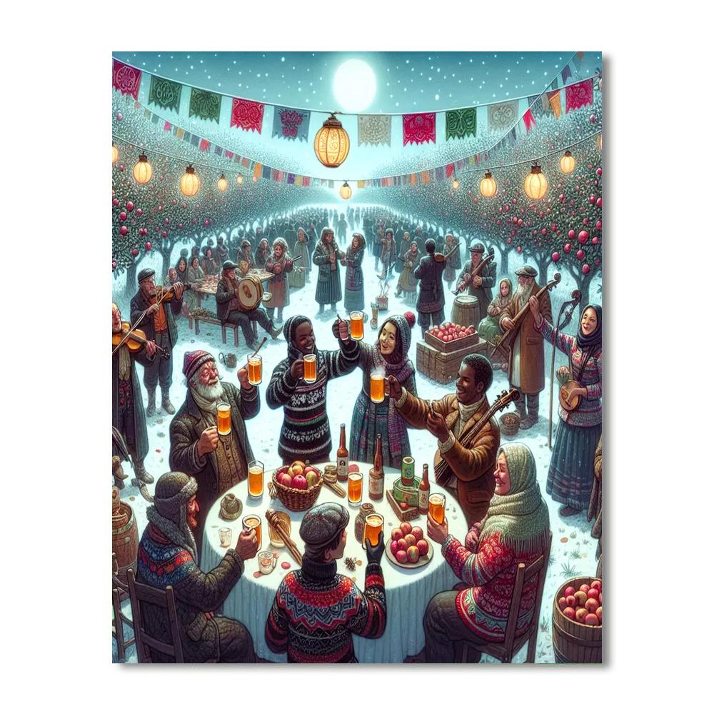 Wassail Festival Number Painting