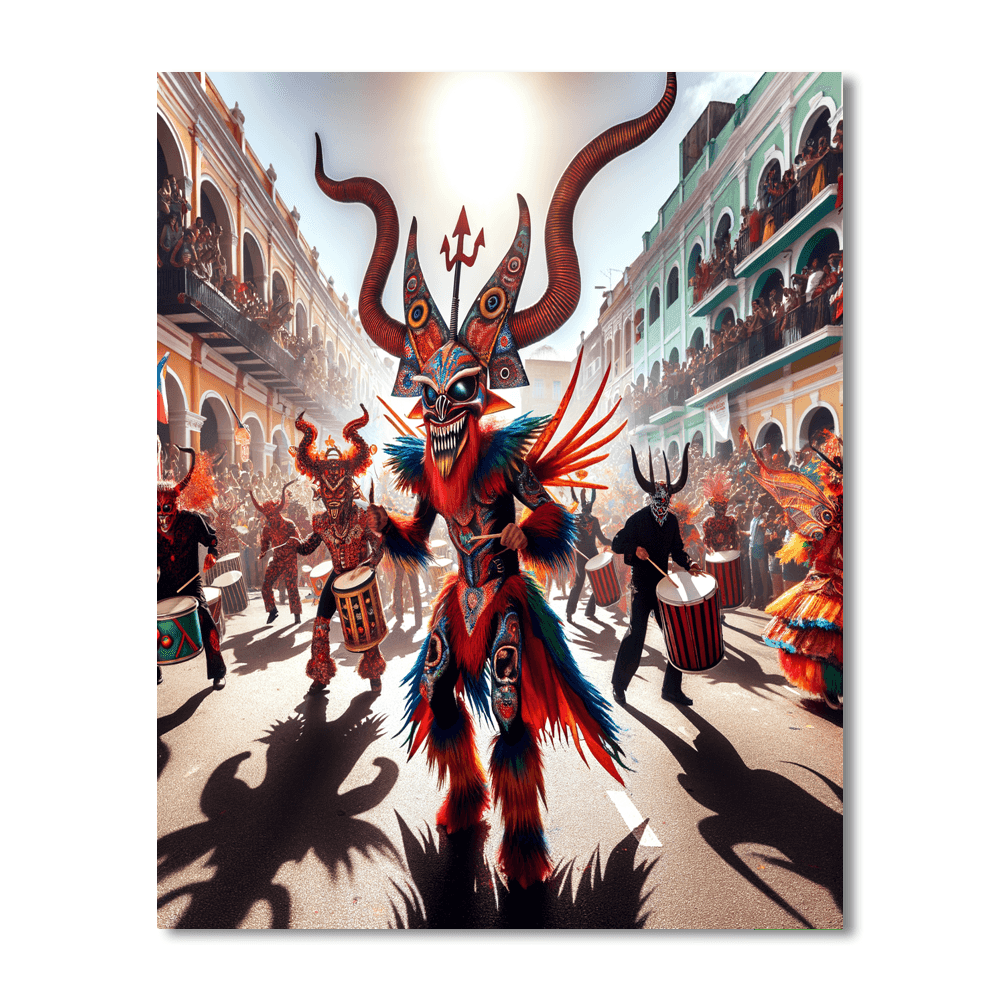 Diablos Danzantes - Corpus Christi, Venezuela Numbered Painting Kits