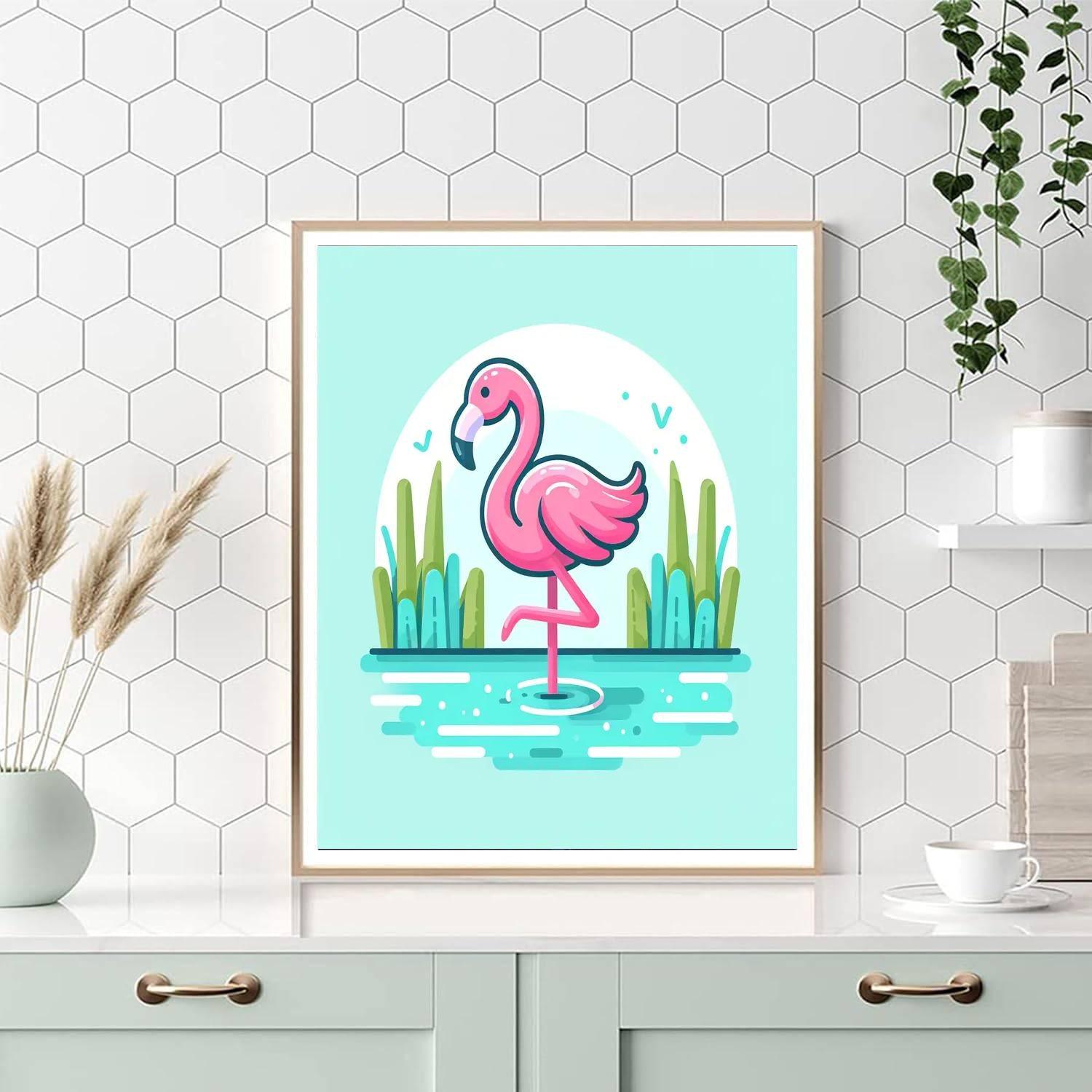 Fanciful Flamingo Paint By Color