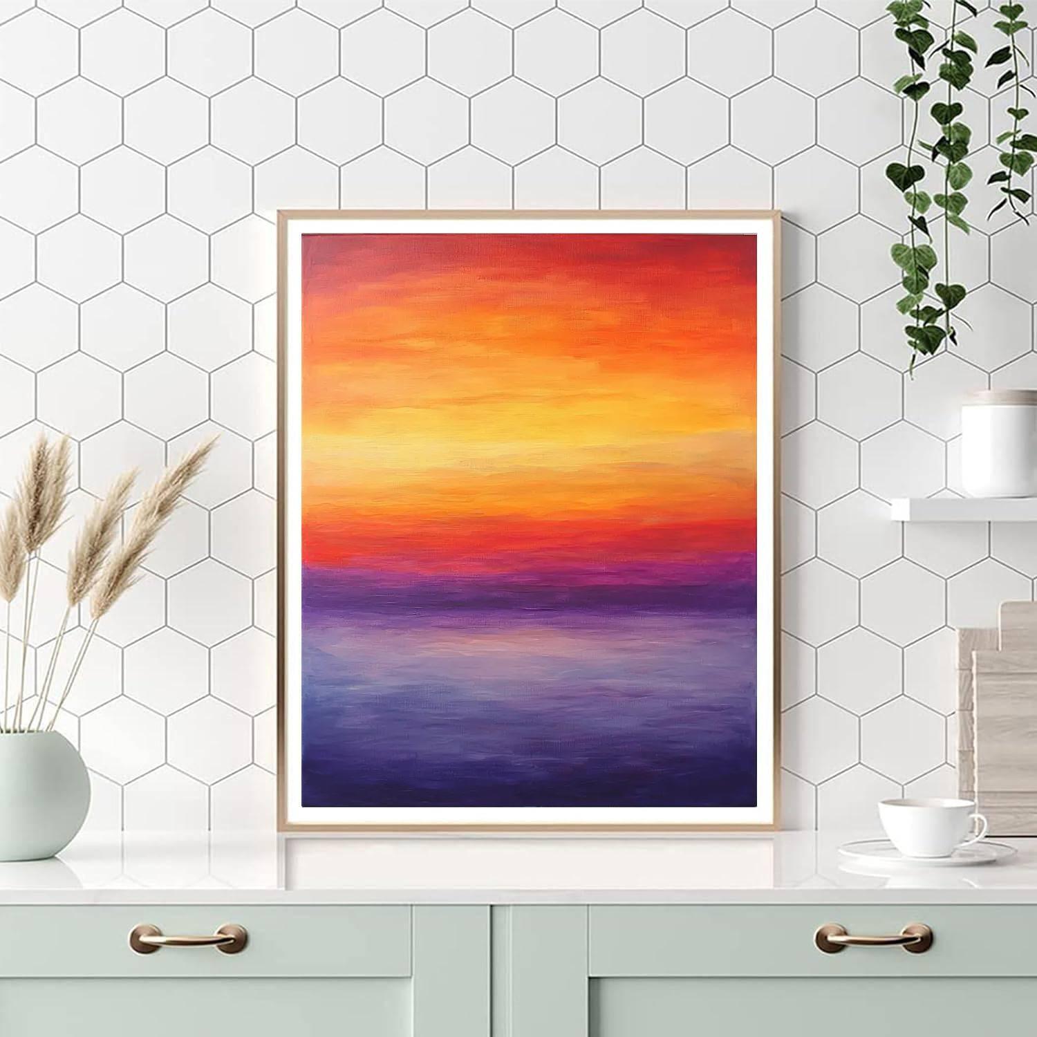 Frida Kahlo Inspired Sunset Dreams  Paint By Numbers Art