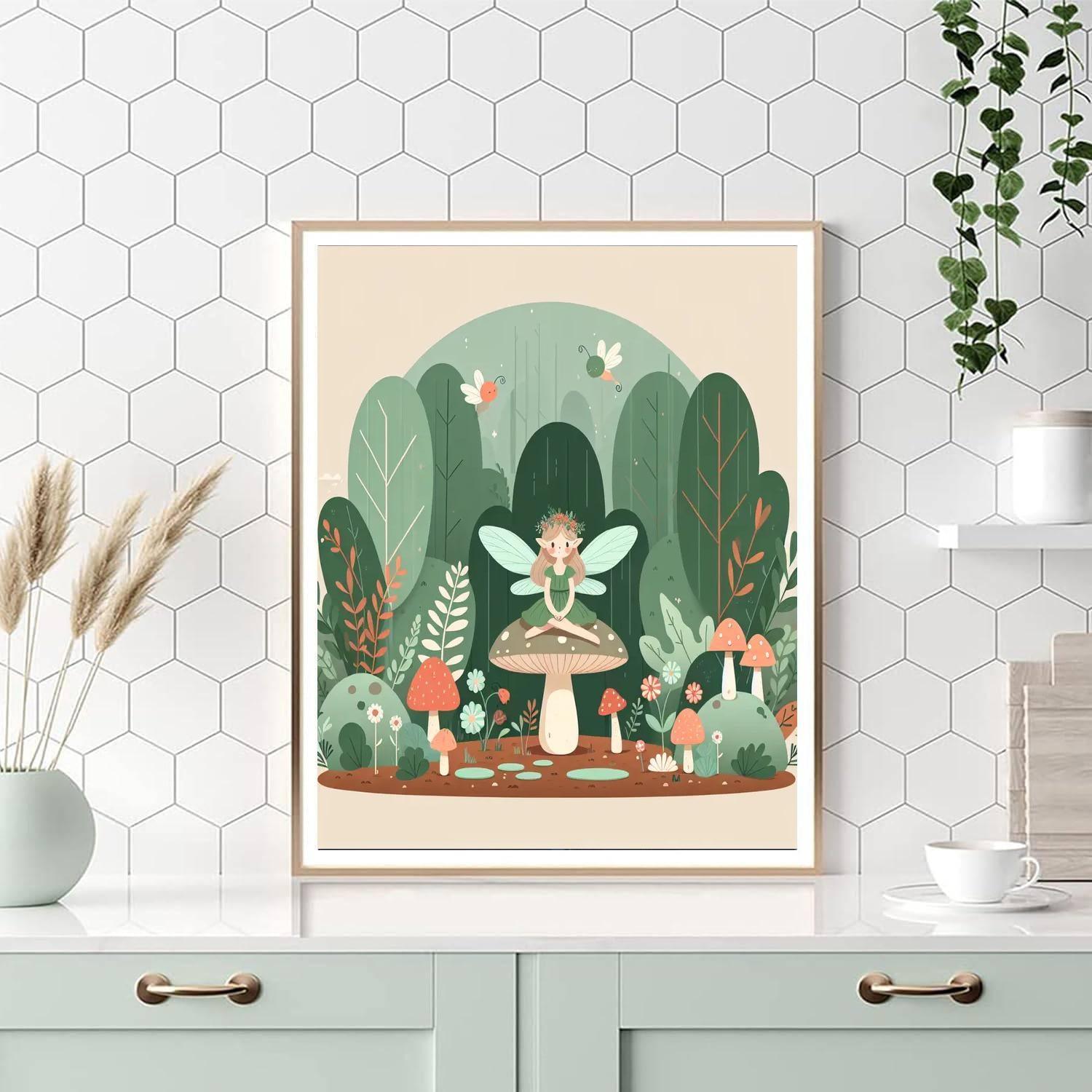 Secret Fairy Hideaway Numbered Painting Kits