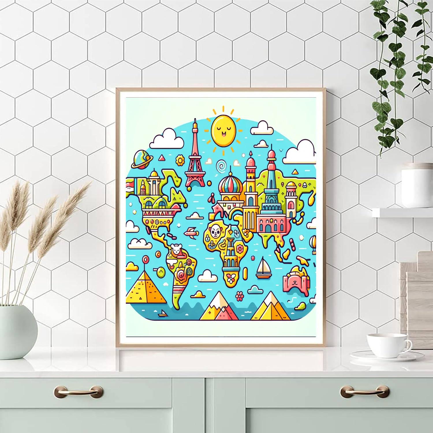 Explore The World Paint By Color