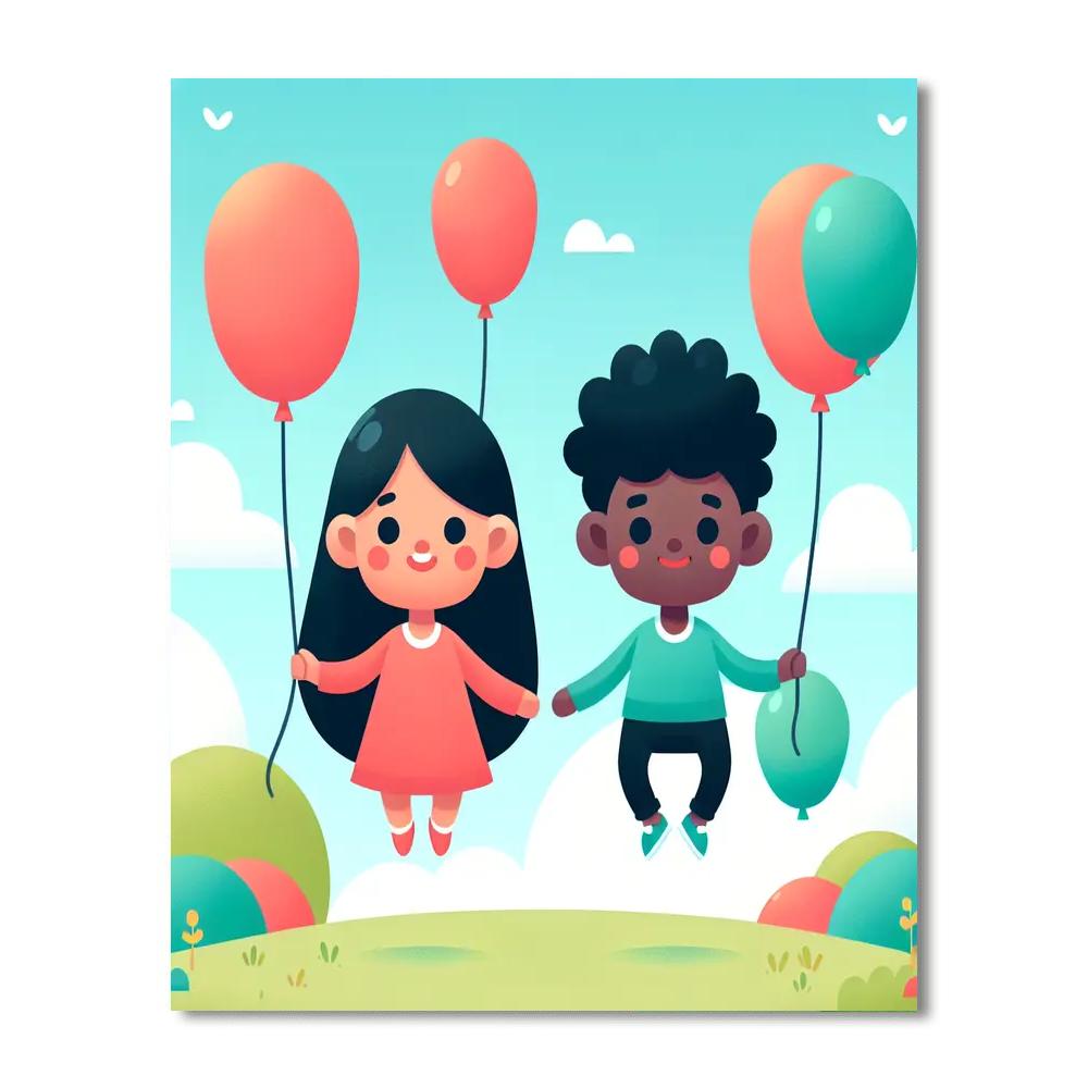 Balloon Fiesta Fantasy Painting By Numbers Kit