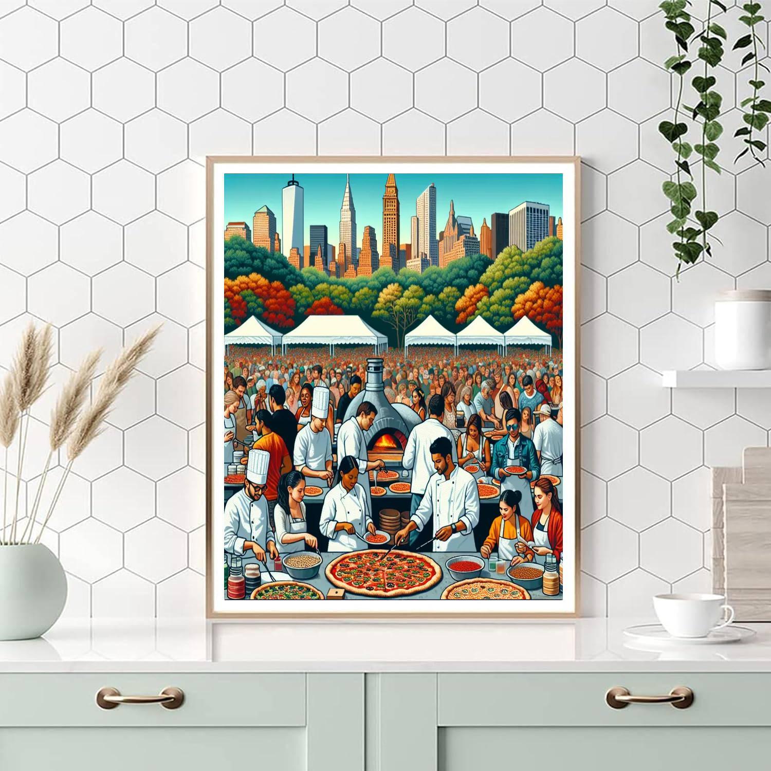 Pizzafest - Usa Paint By Color