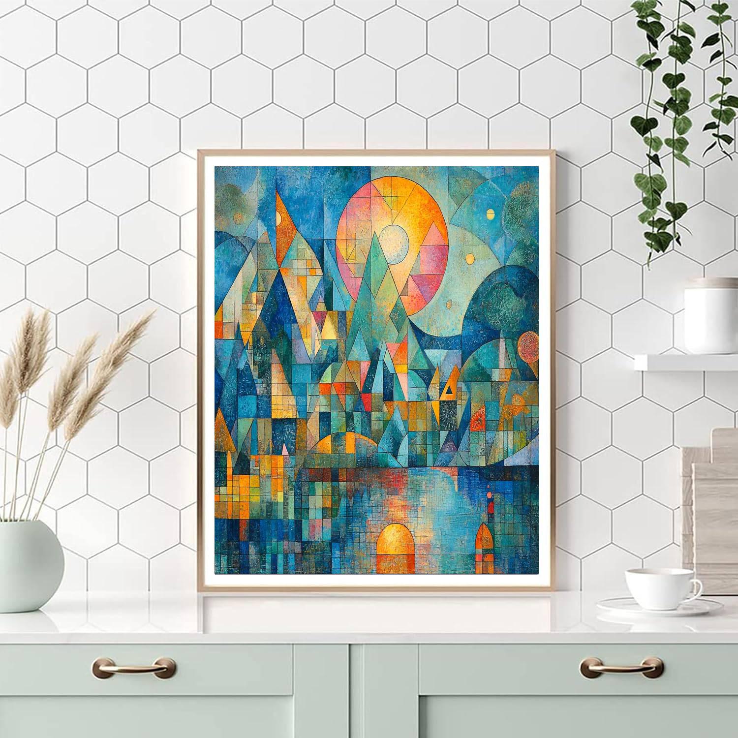 Paul Klee Inspired Symbolic Serenity  Paint By Number