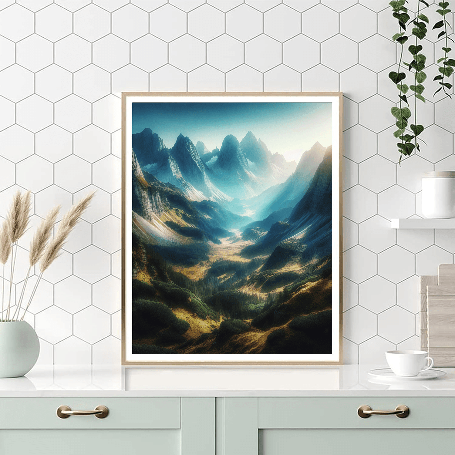 Majestic Peaks And Valleys Painting By Numbers Kit