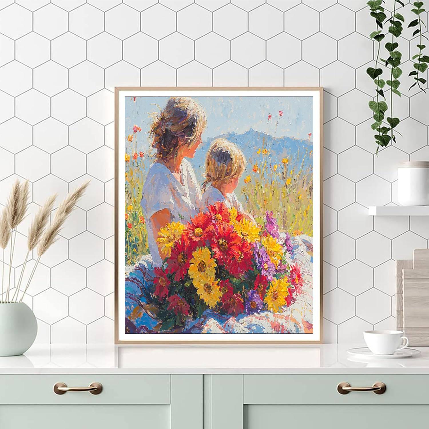Mom's Heart In Bloom Paint By Numbers Kits