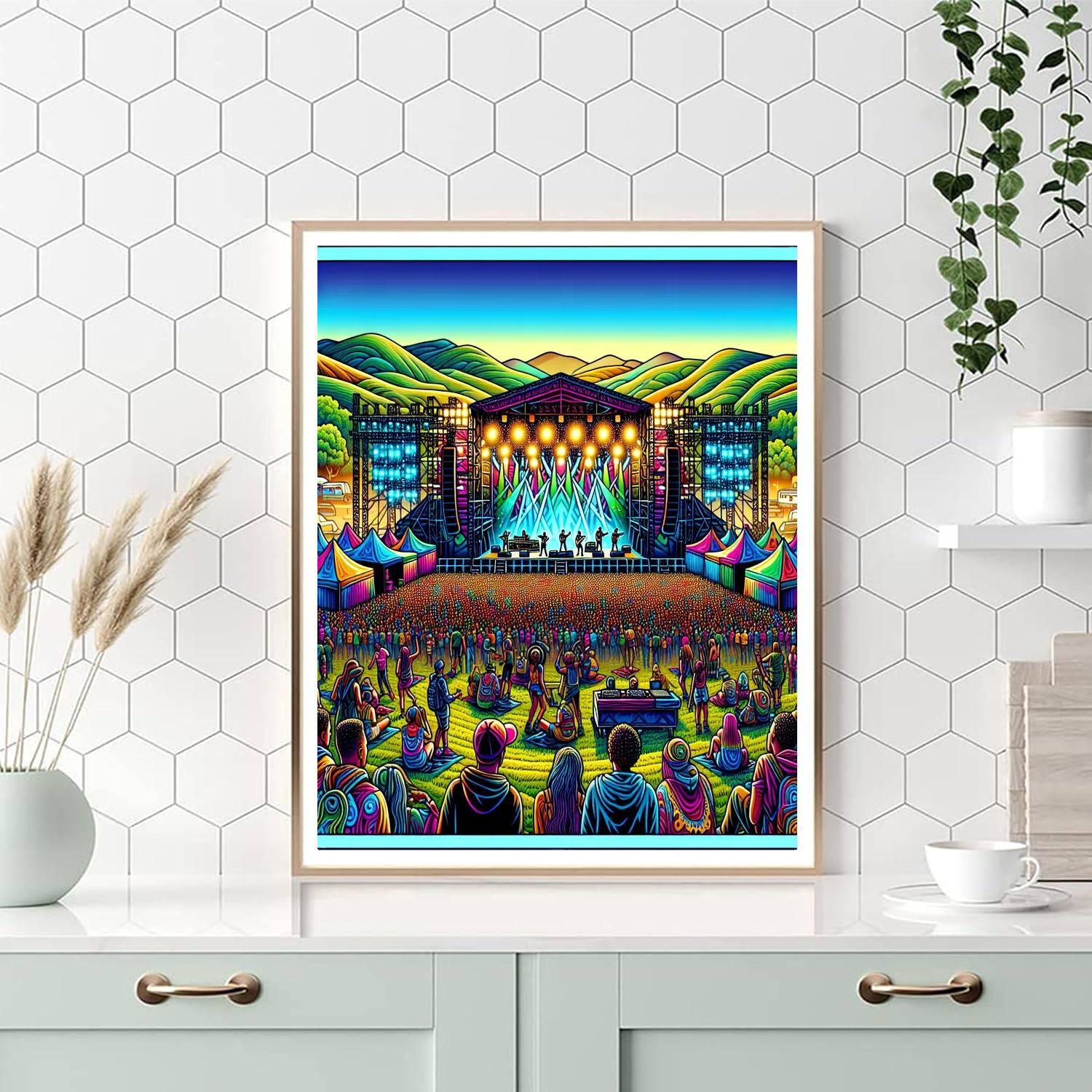 Dour Festival - Belgium Numbered Painting Kits