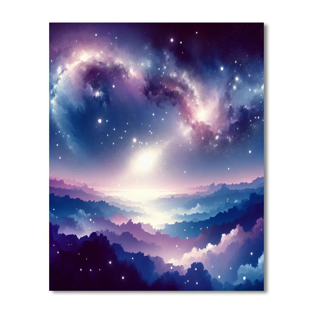 Astral Serenity Scene Paint By Numbers Art