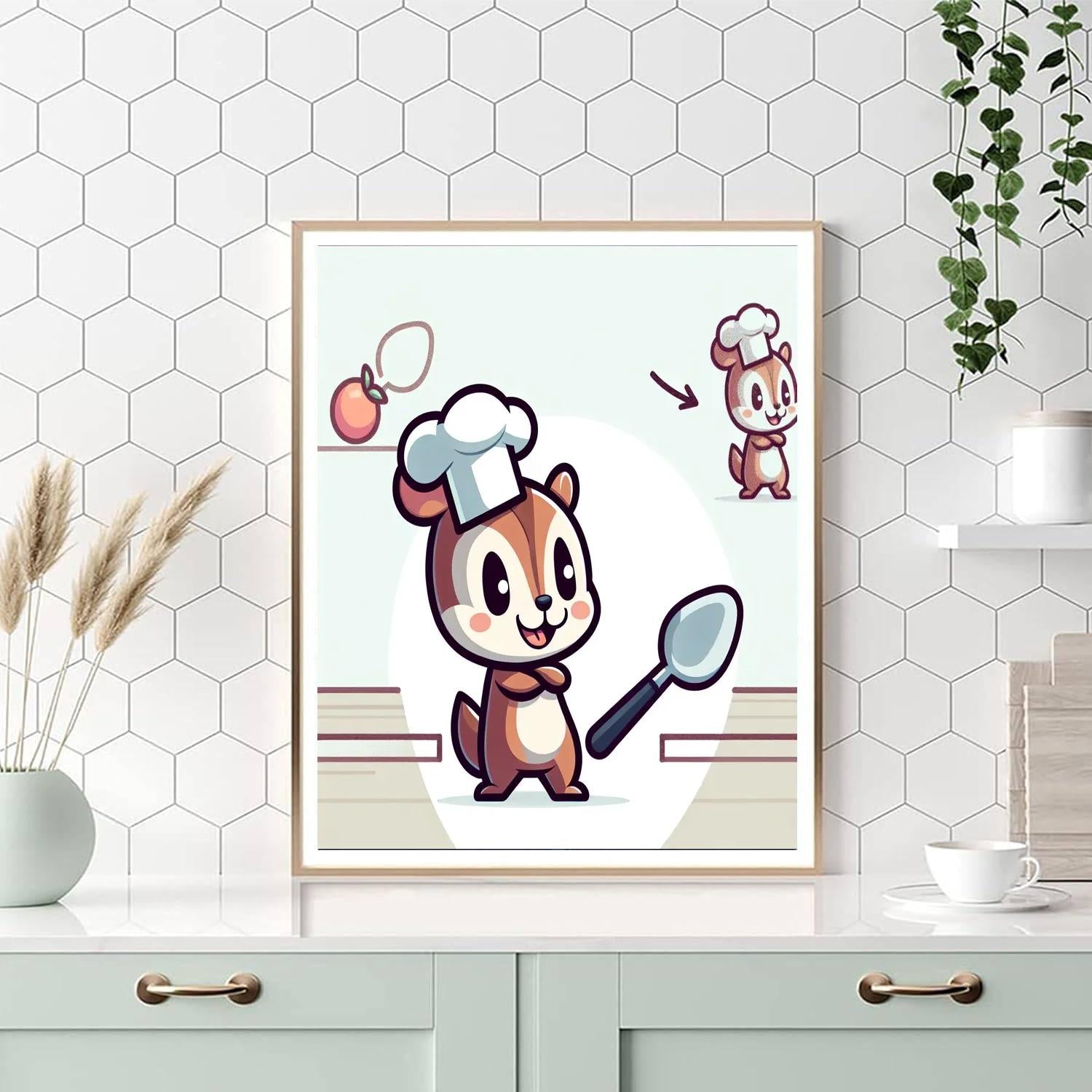 Chef Chipmunk Paint By Numbers Kits