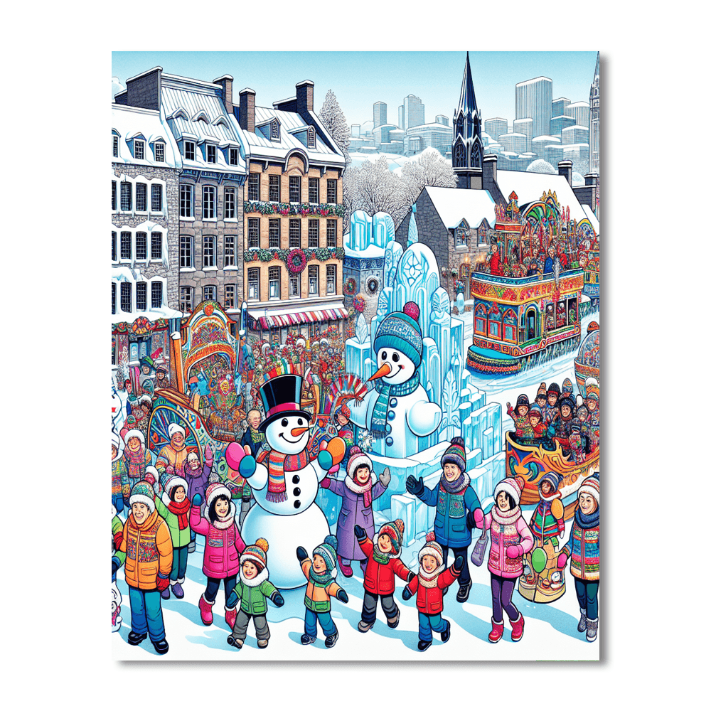 Carnaval De Quebec Paint By Color