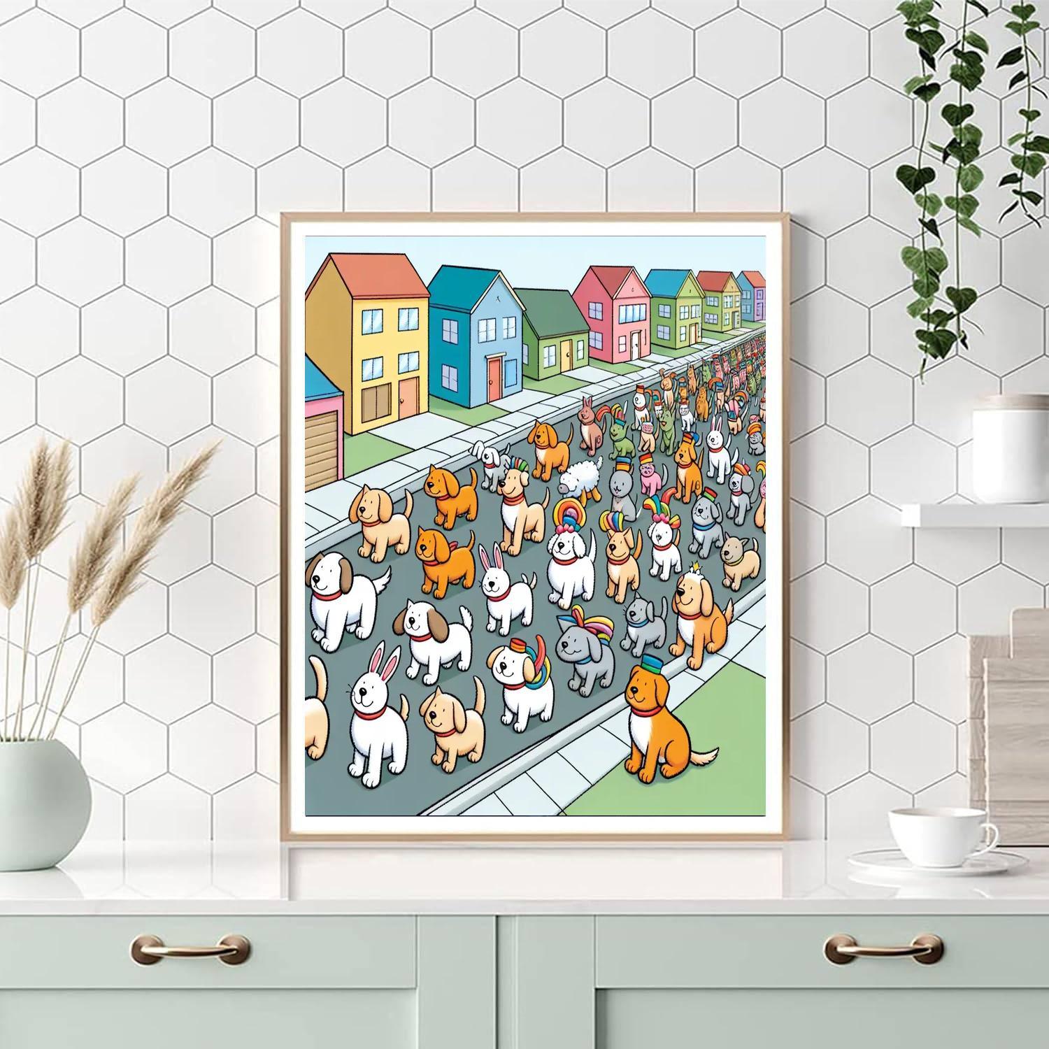 Friendly Pet Parade Paint By Numbers Kits