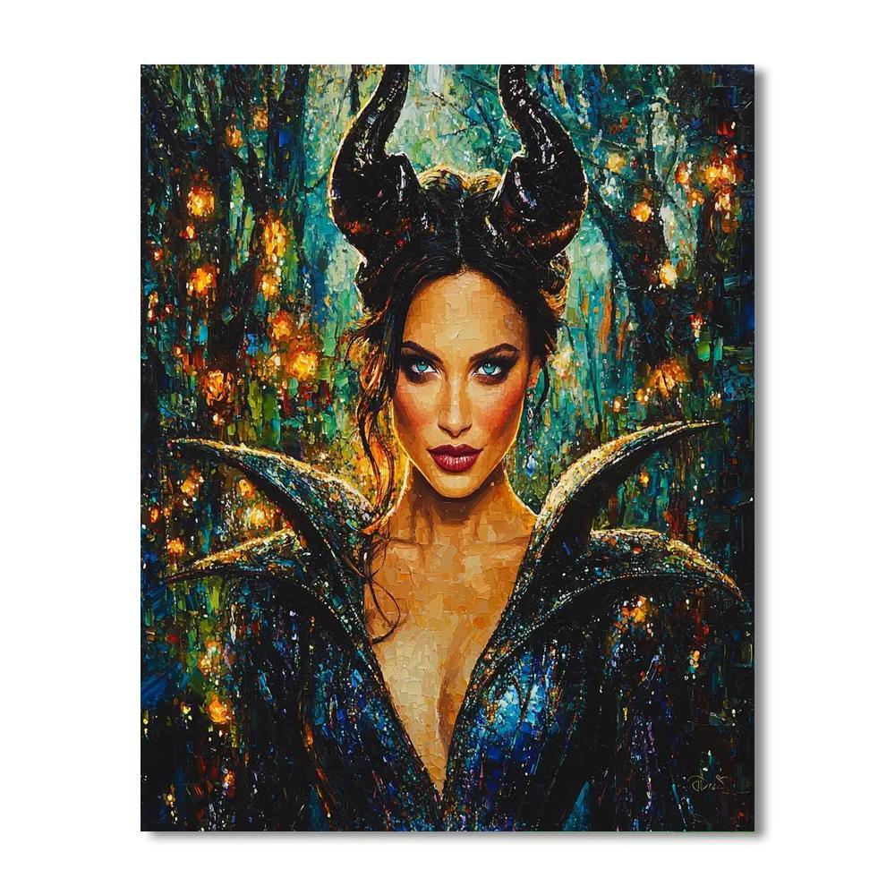 Angelina Jolie: The Guardian Of Justice As Maleficent Paint By Numbers Kits