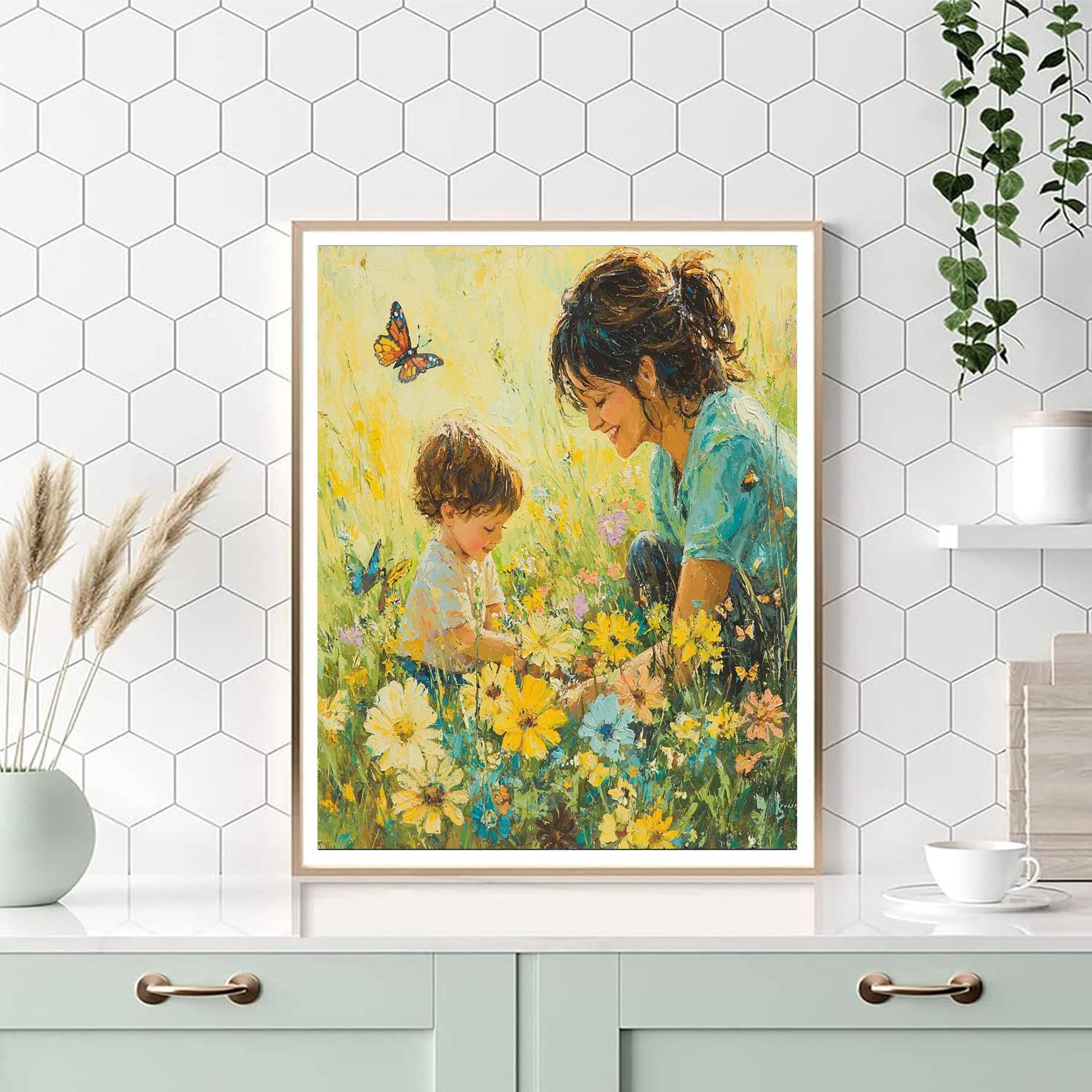 Cherished Moments In The Meadow Numbered Painting Kits