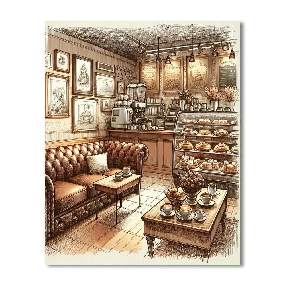 Charming Coffee Shop Paint By Color