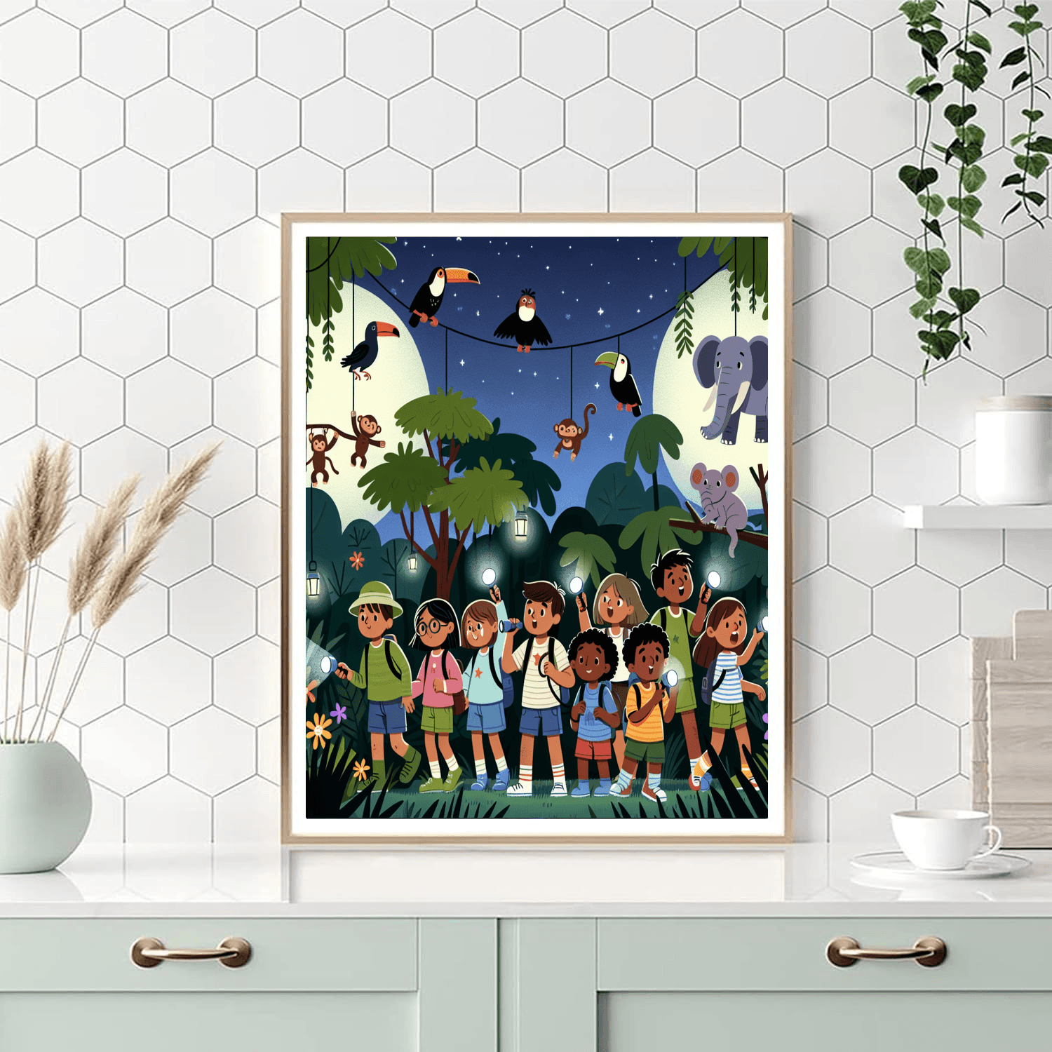 Starlit Jungle Expedition Paint By Color