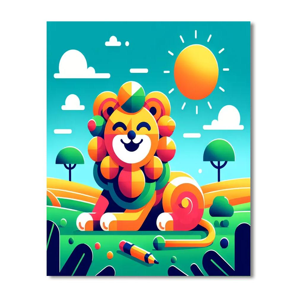 Creative Lion Paint By Numbers