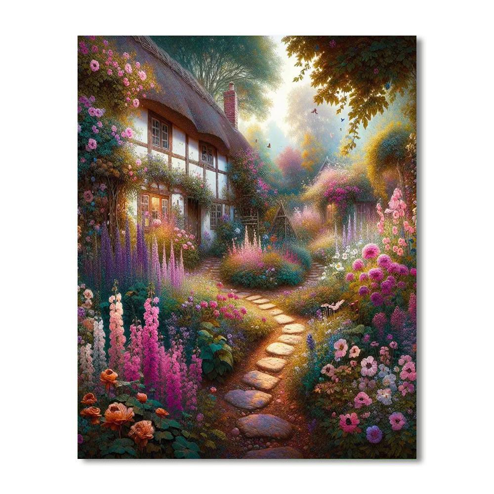 Quaint Cottage Garden Paint By Color