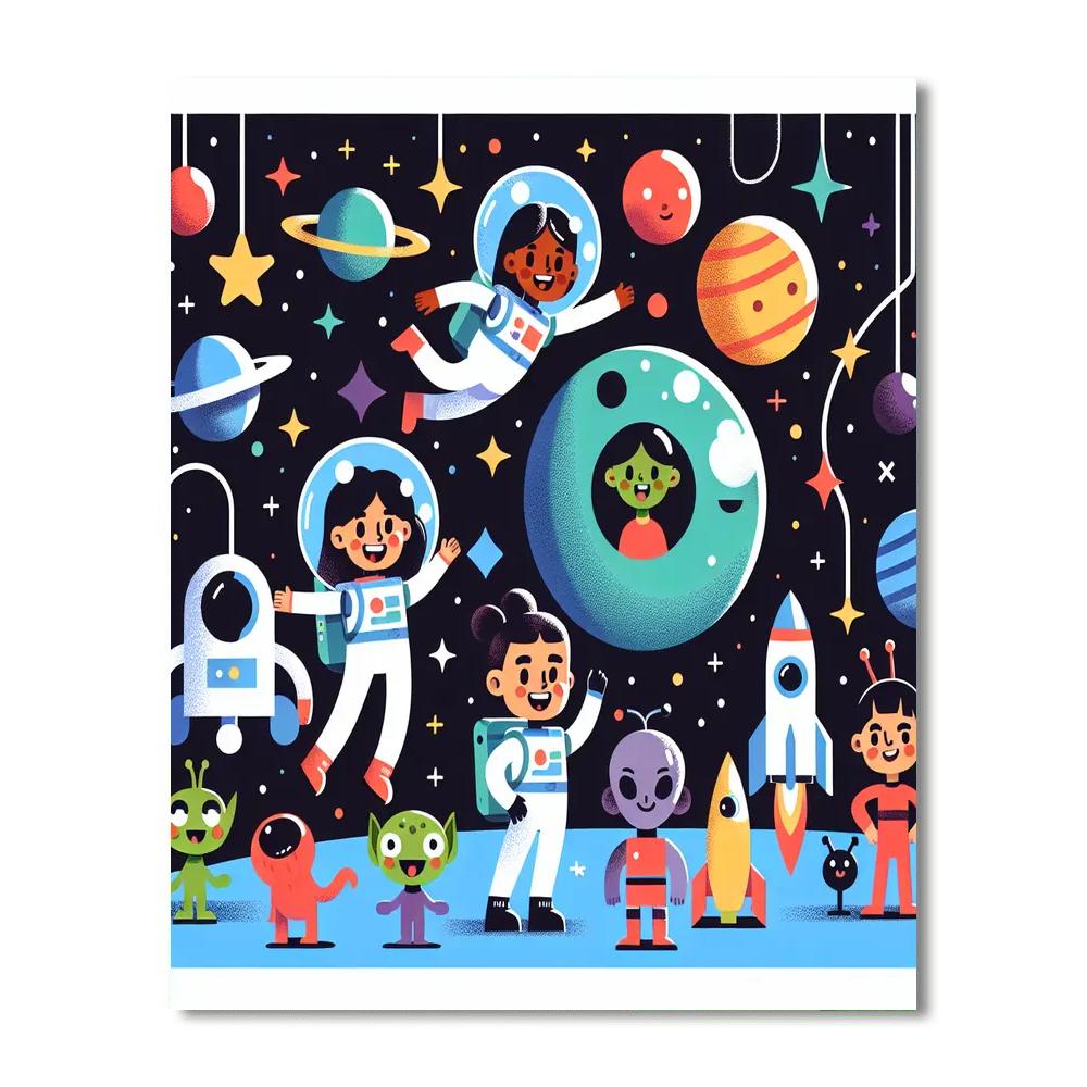 Interstellar Quest DIY Paint By Numbers