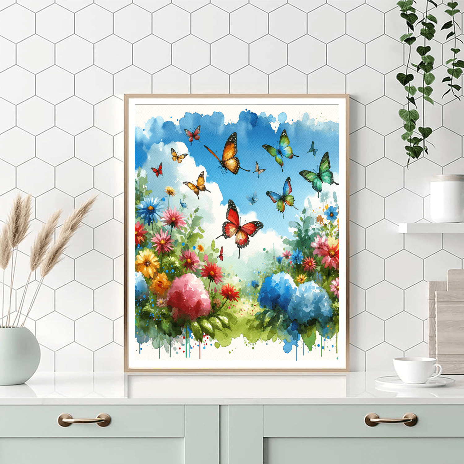 Colorful Butterflies - DIY Painting By Numbers Kit