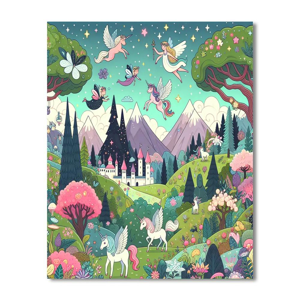 Vibrant Fantasy Adventure Painting By Numbers Kit