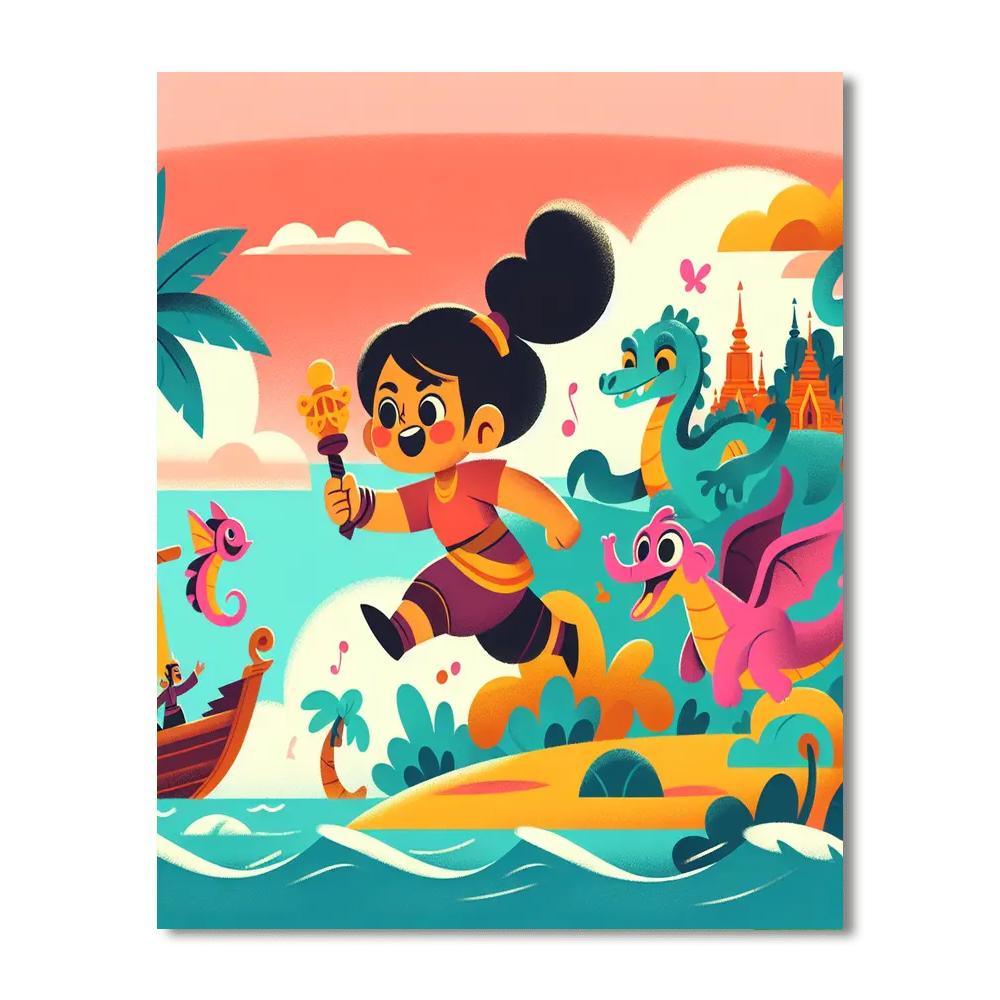 Enchanted Island Paint By Number