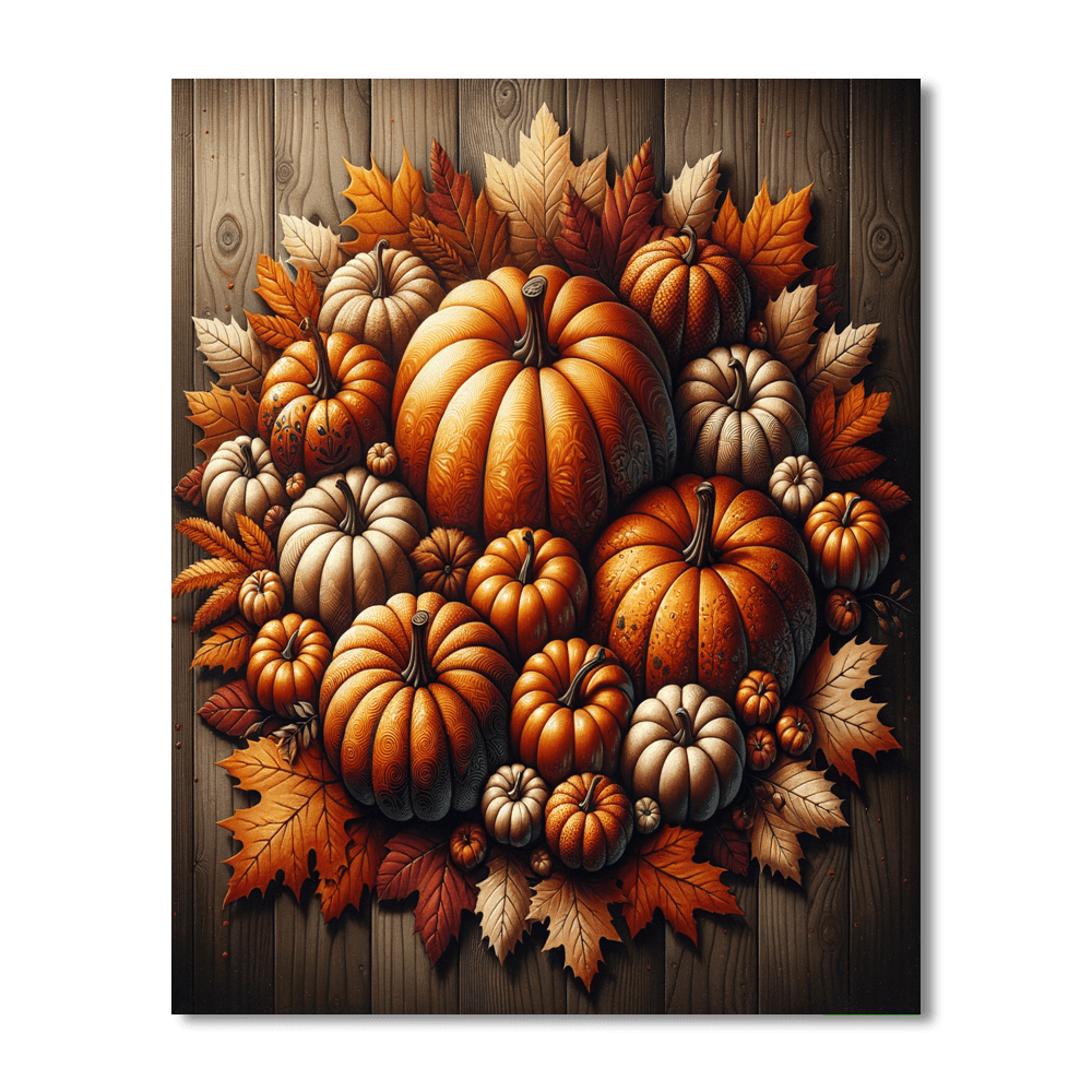 Warmth Of Autumn Harvest Paint By Number