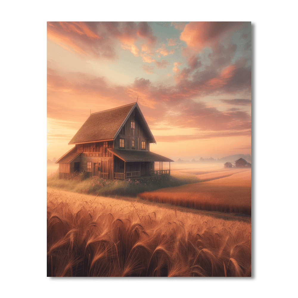 Quiet Farmhouse Dawn Paint By Color