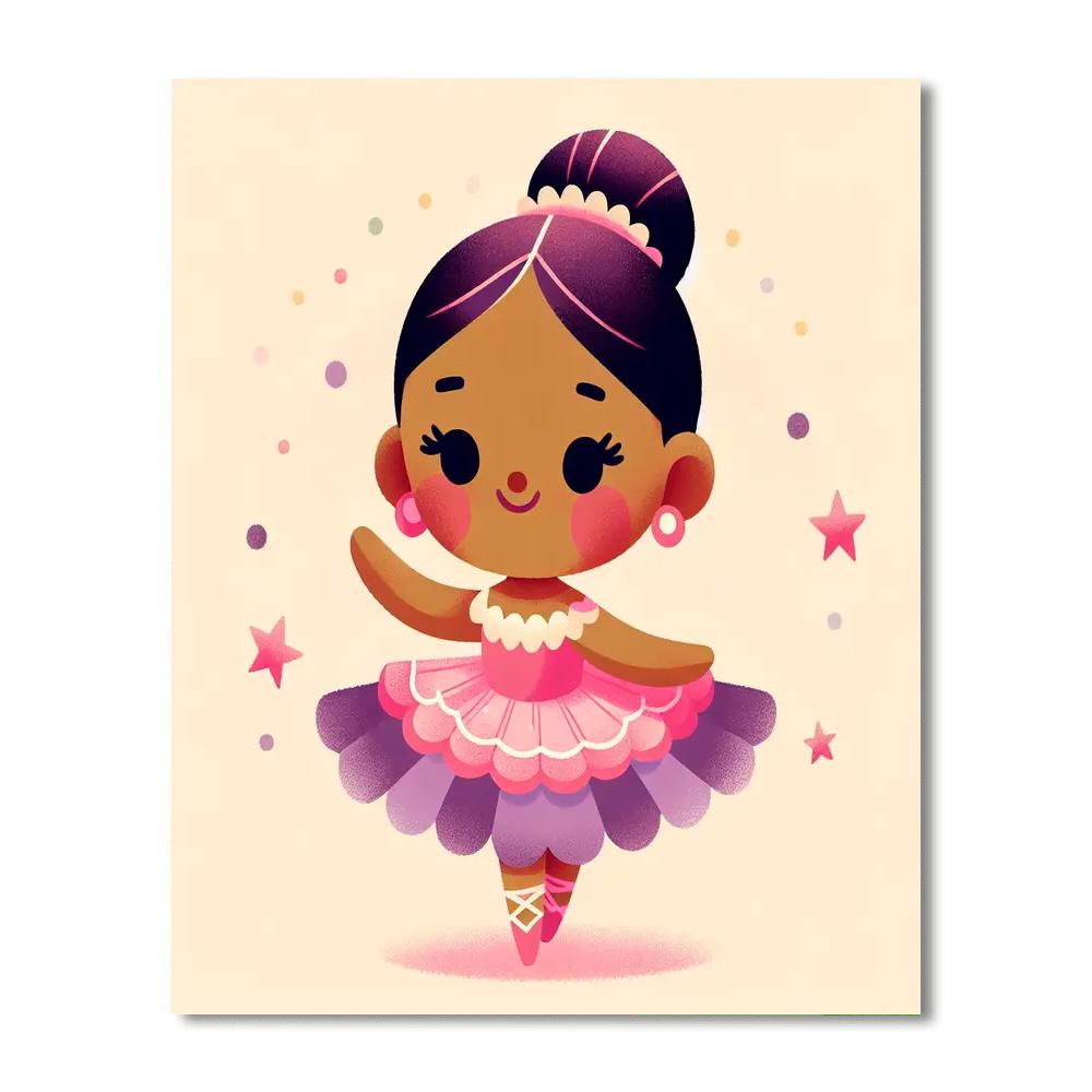 Charming Ballerina Painting By Numbers Kit