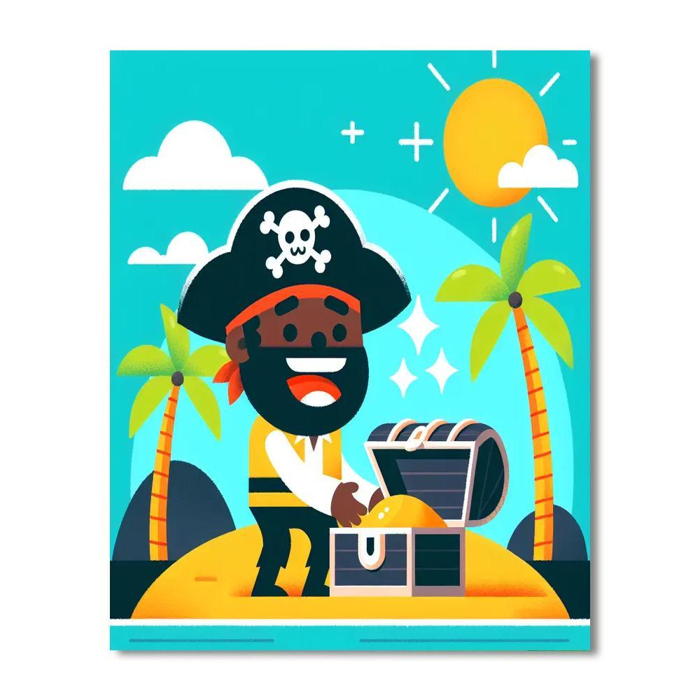Tropical Island Treasure Paint By Numbers Kits