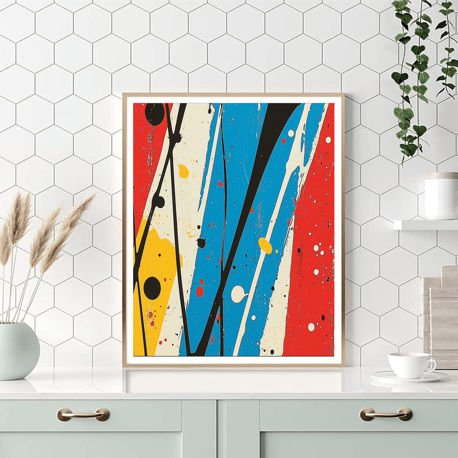 Jackson Pollock Inspired Timeless Abstract  DIY Paint By Numbers