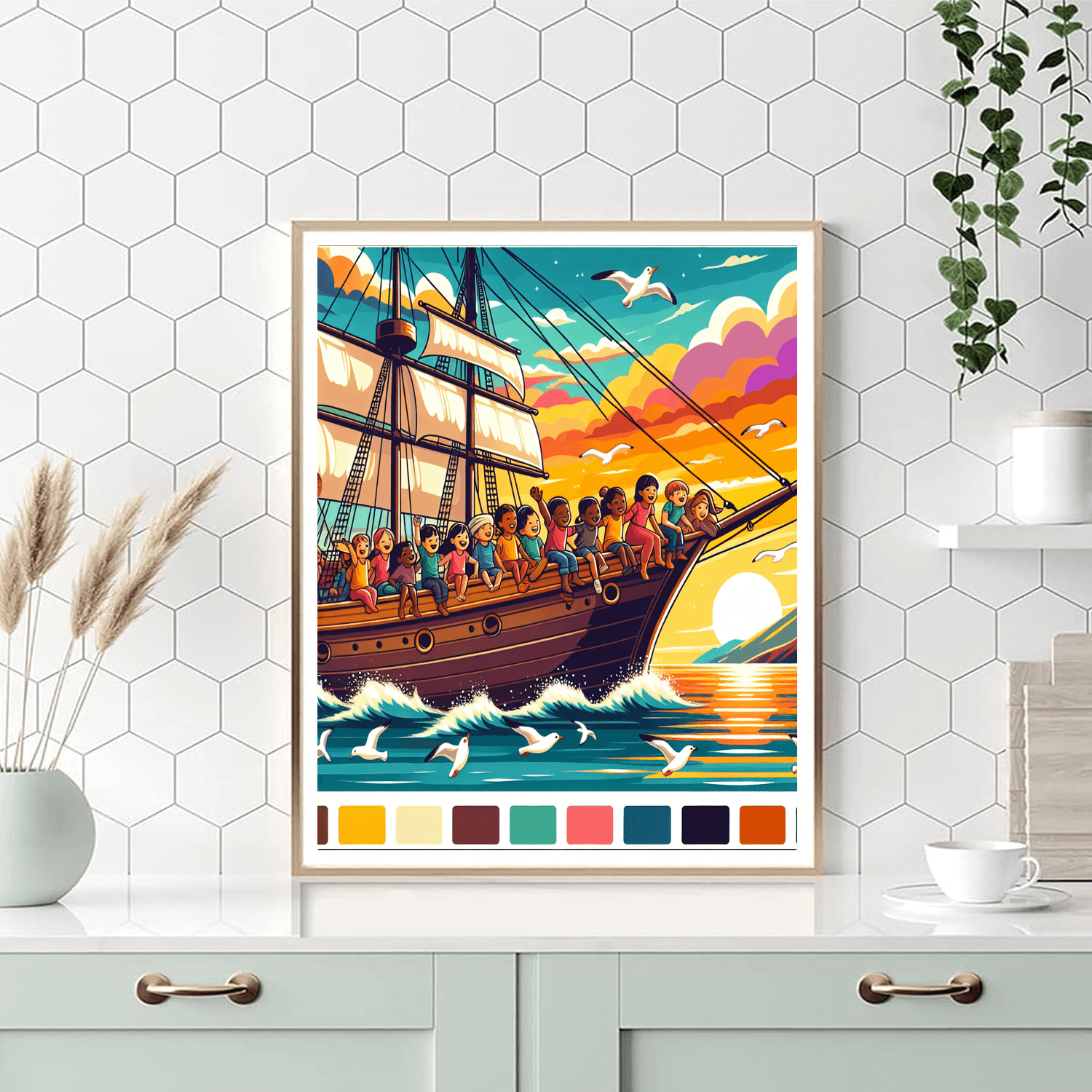 Ocean Voyage Adventure Paint By Color