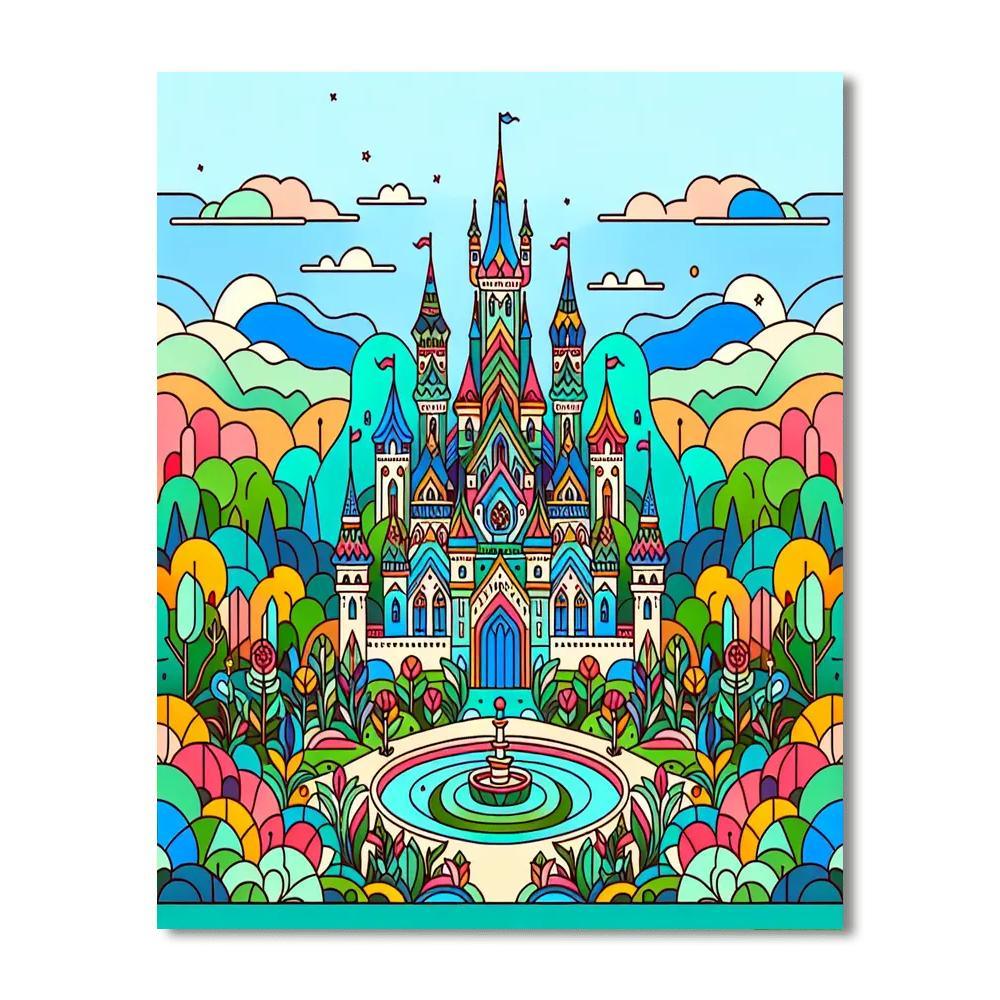 Magic Castle Dream Number Painting