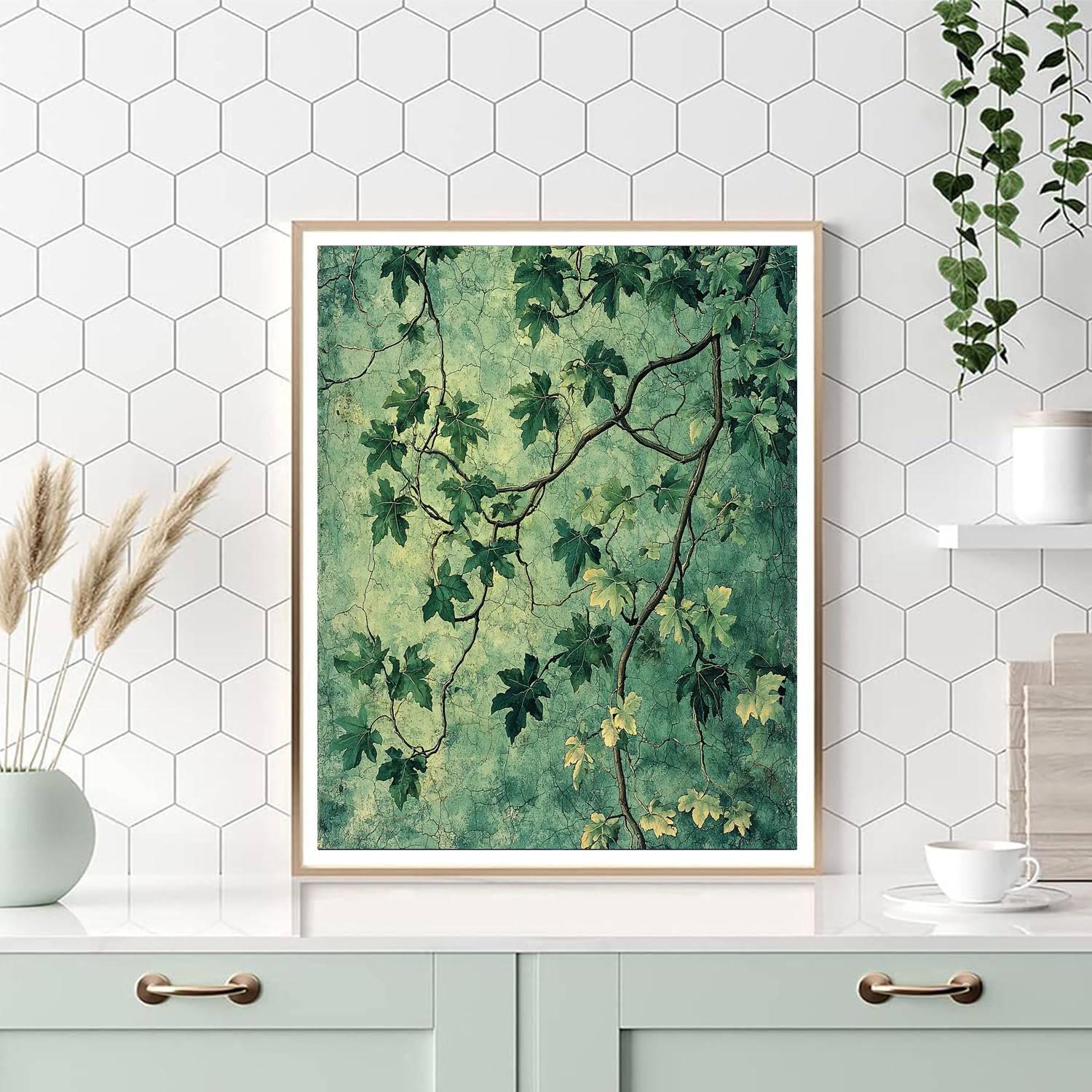 Michelangelo Inspired Verdant Sanctuary  Paint By Number